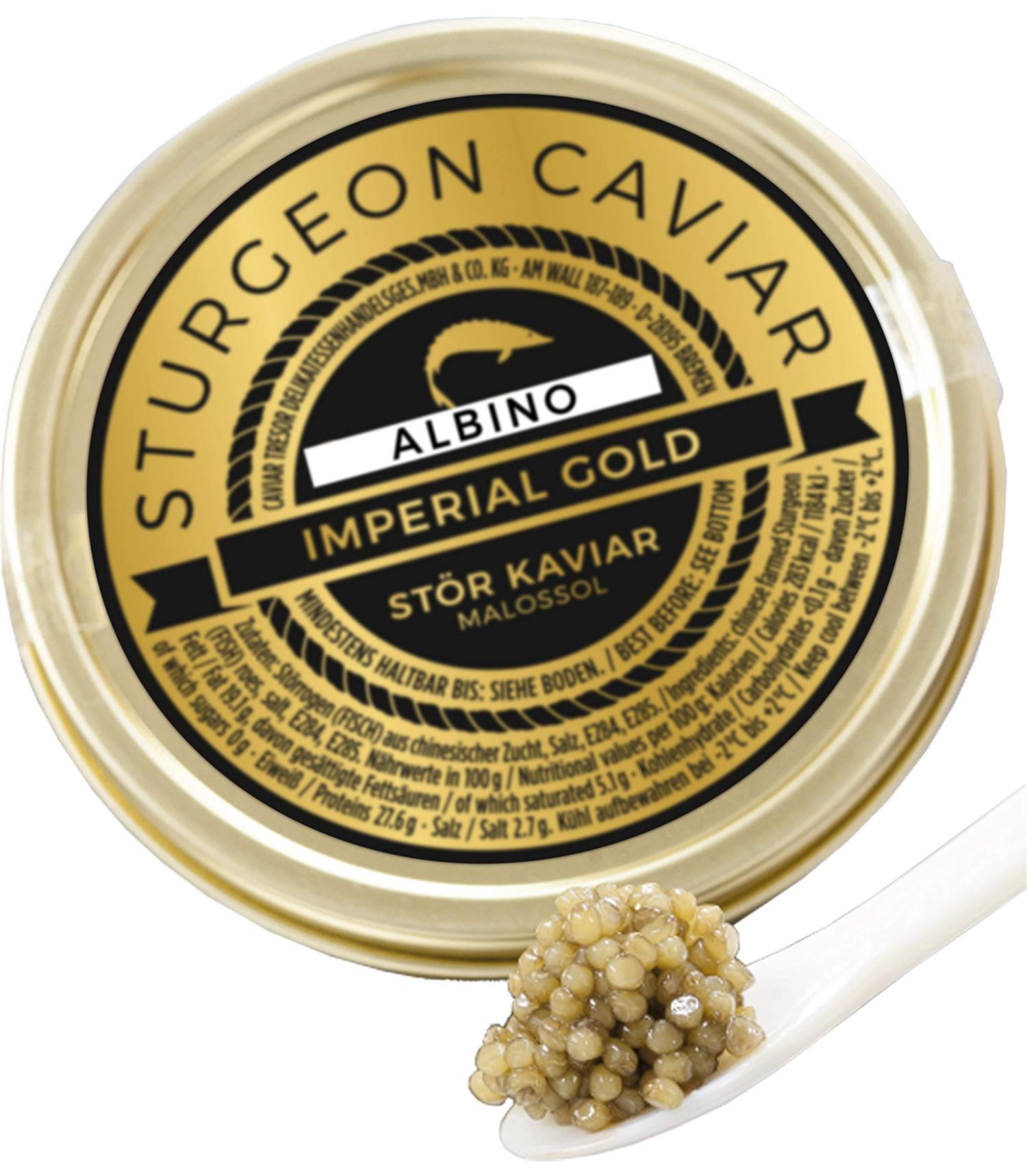 Buy Premium Albino St r Kaviar (30g) Gourmet Caviar for Discerning
