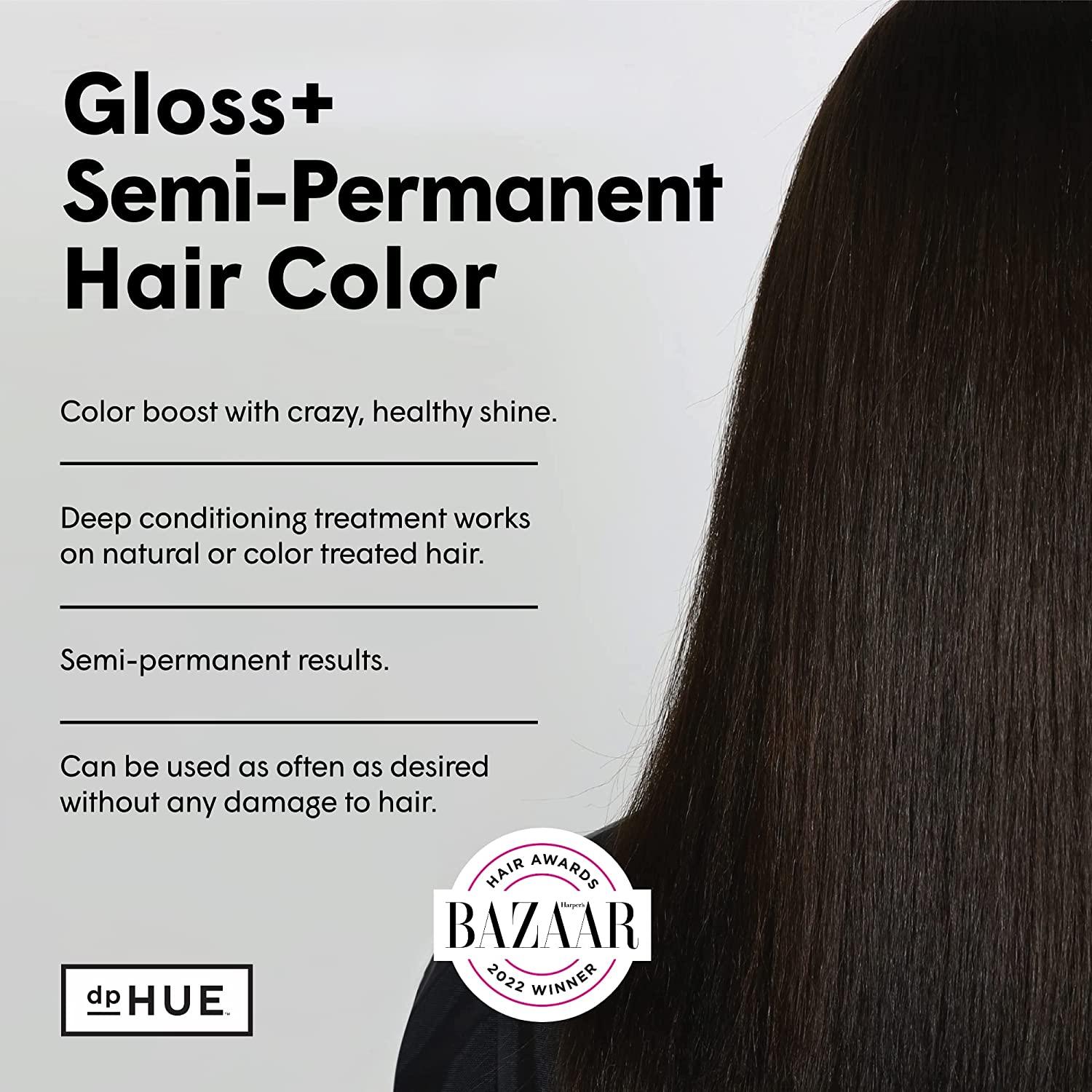 dpHUE Gloss+ Dark Brown SemiPermanent Hair Color & Conditioner, 6.5 oz