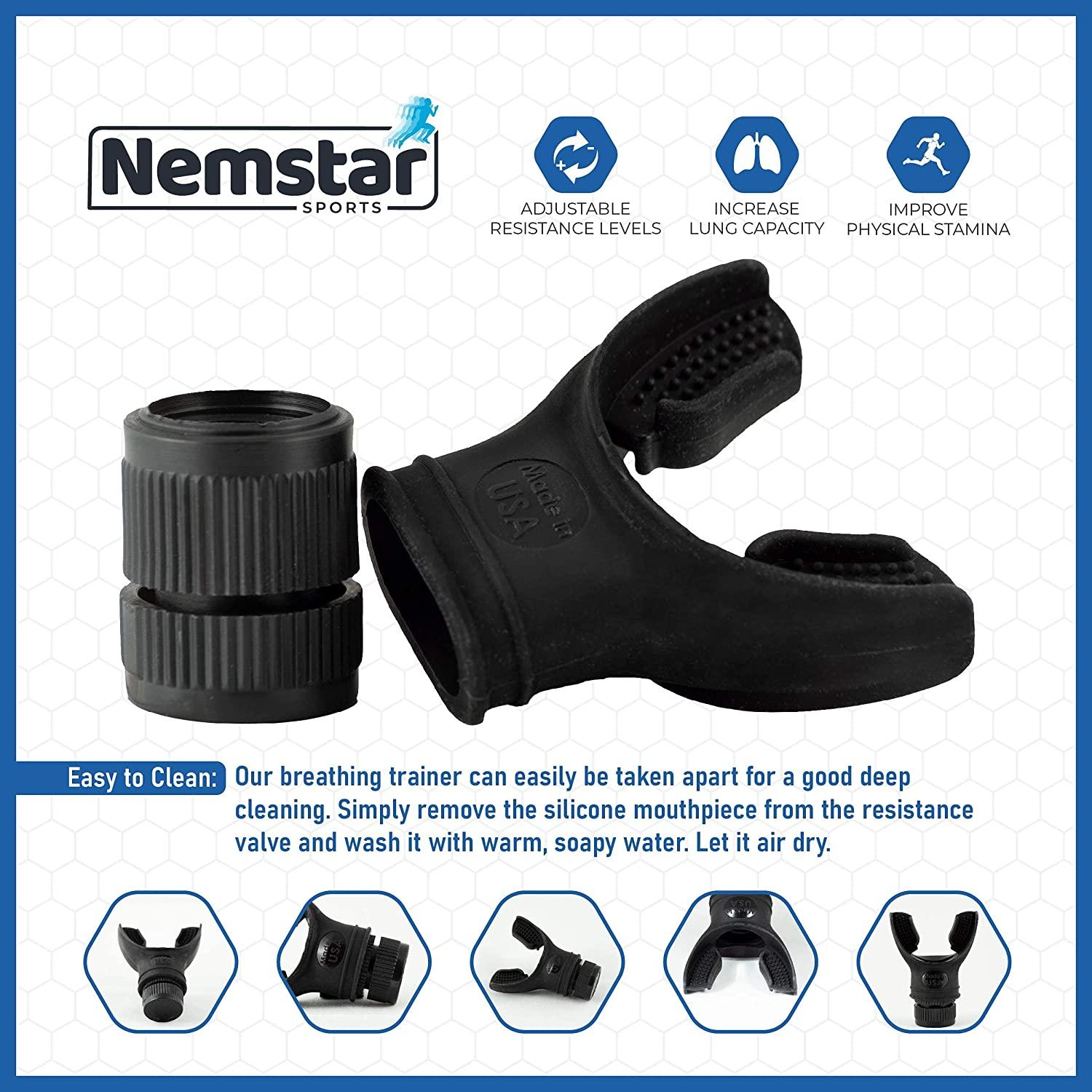 Nemstar Breathing Exercise Device Lung Exerciser Device for Expiratory