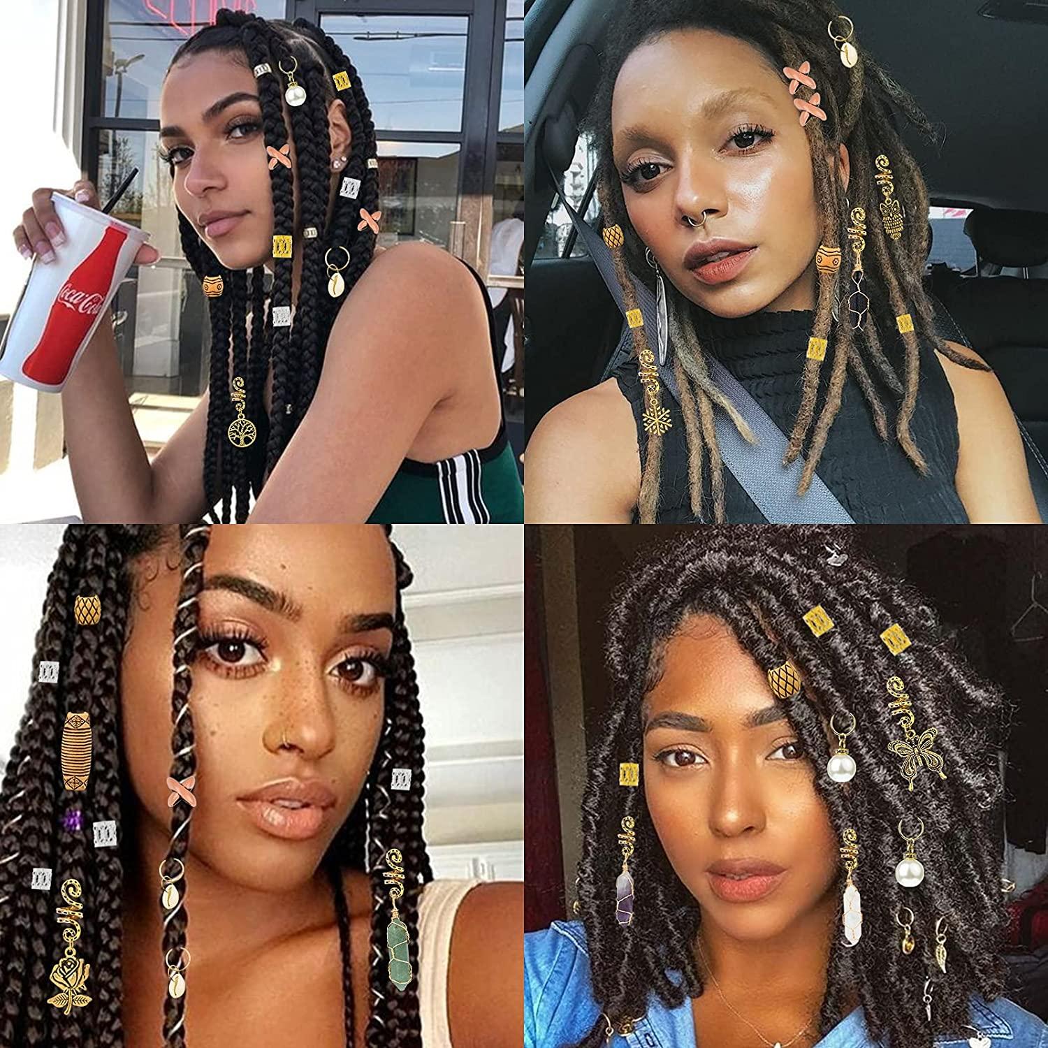 140 Accessori Per Dreadlocks - Perline, Ciondoli, Anelli In Metallo Per Capelli - Foto 8