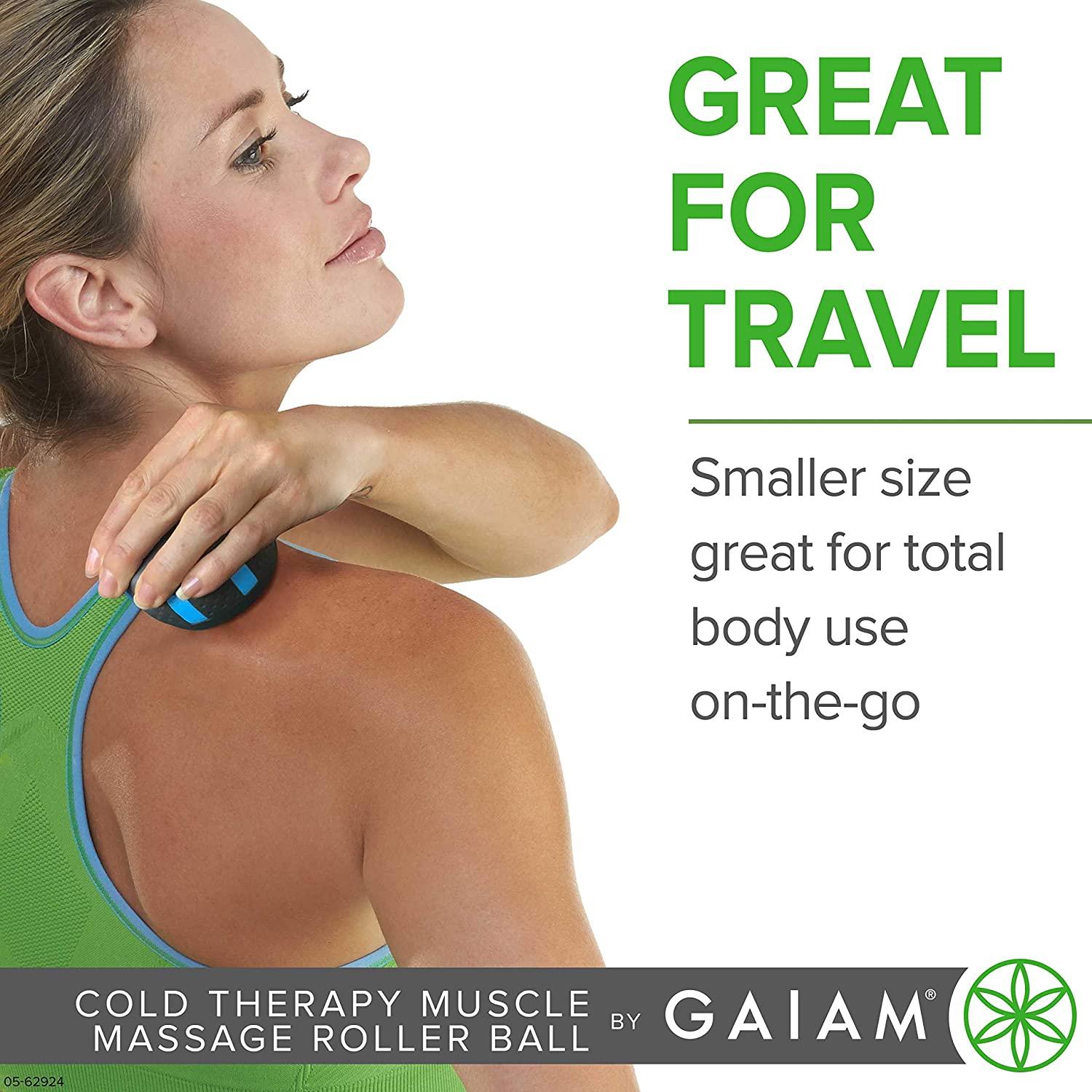 Gaiam Restore Cold Therapy Muscle Massage Roller Ball Cryosphere Cold