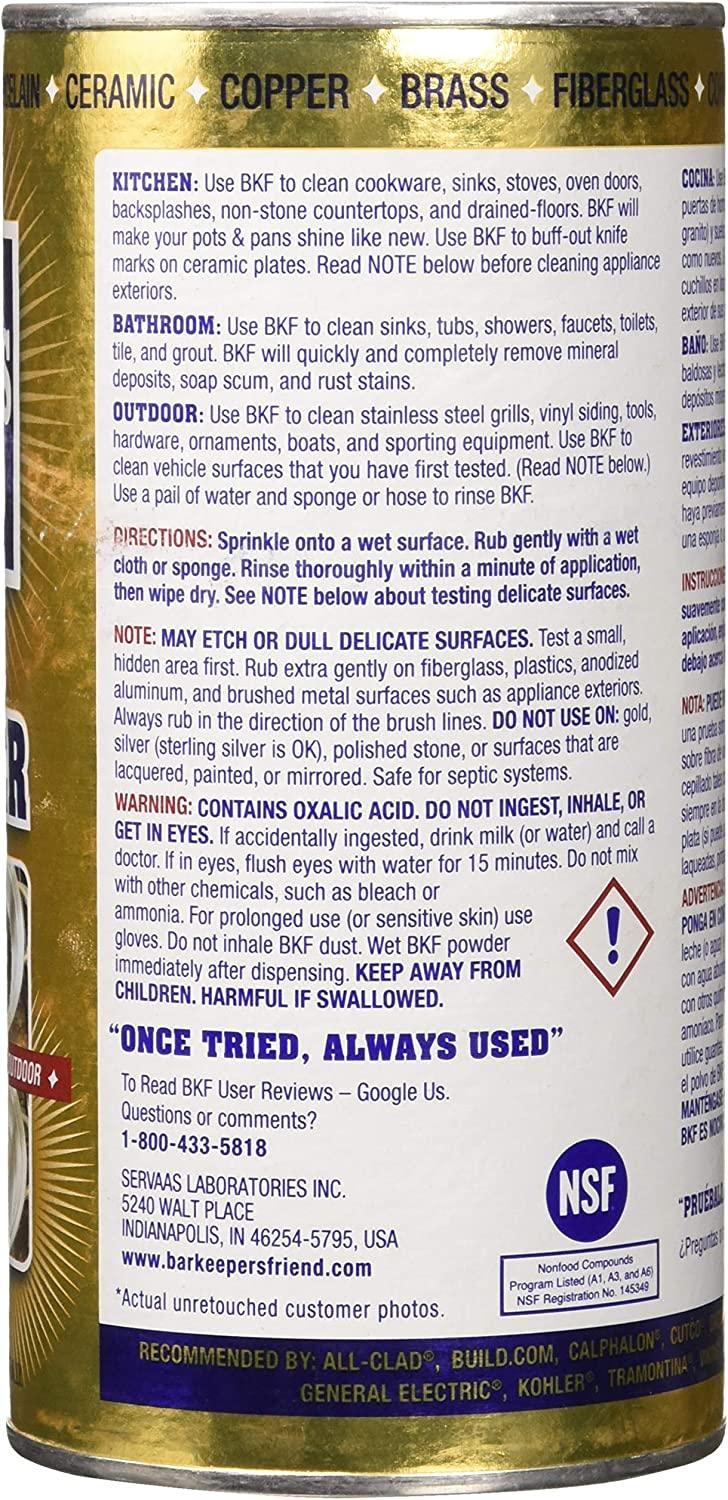 Bar Keepers Friend Powdered Cleanser 12Ounces (1Pack) 12 Ounce (Pack