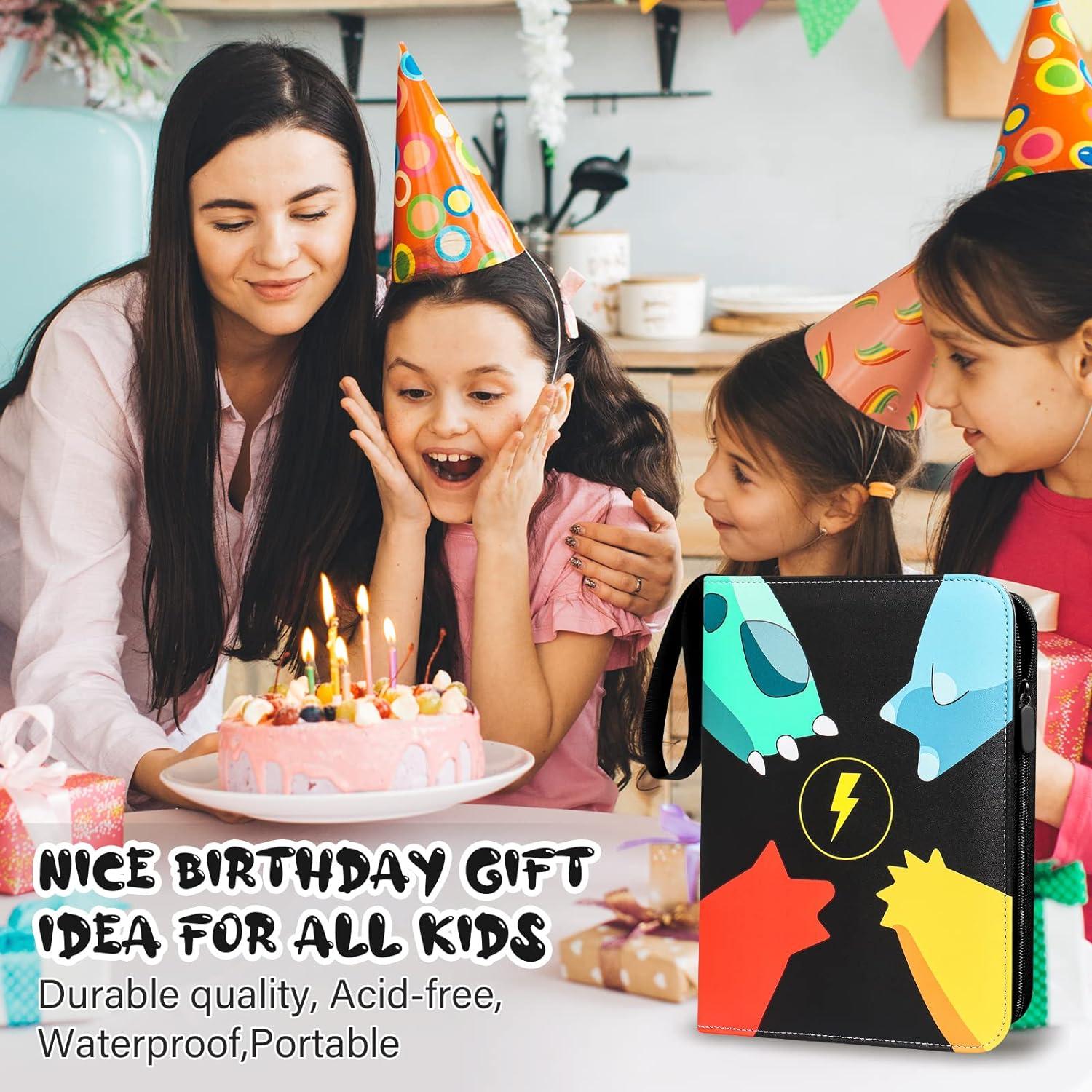 4-Pocket Trading Card Binder with 50 Sleeves | Card Binder Case for Trading Cards | 400 Pockets | Boys Girls Toy Gift Album Holder (Black) | Buy Now with Express International Delivery | GoSupps.com 4-Pocket Trading Card Binder with 50 Sleeves | Card Binder Case for Trading Cards | 400 Pockets | Boys Girls Toy Gift Album Holder (Black) | Buy Now with Express International Delivery | GoSupps.com