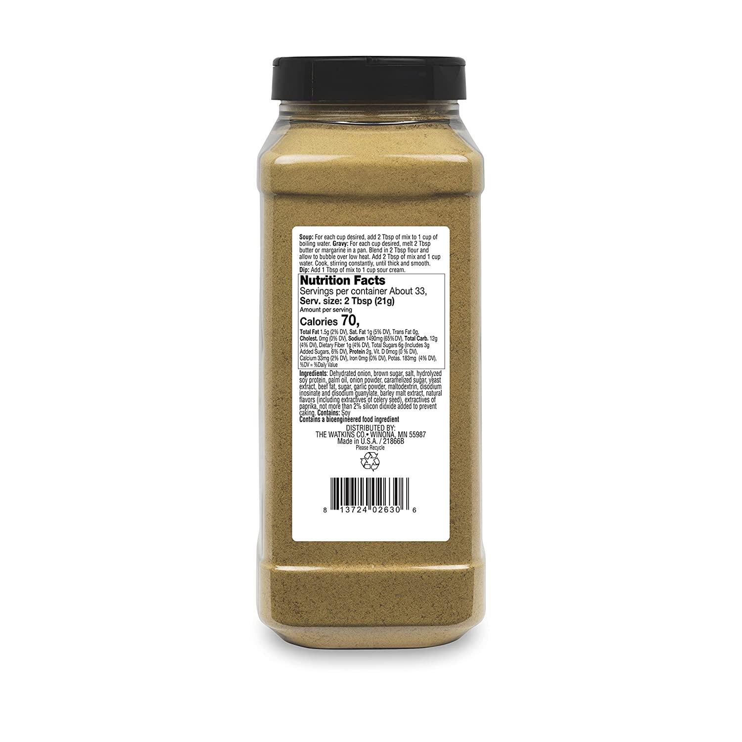 Watkins Soup and Gravy Base, Onion, 24.2 oz., 1 Count