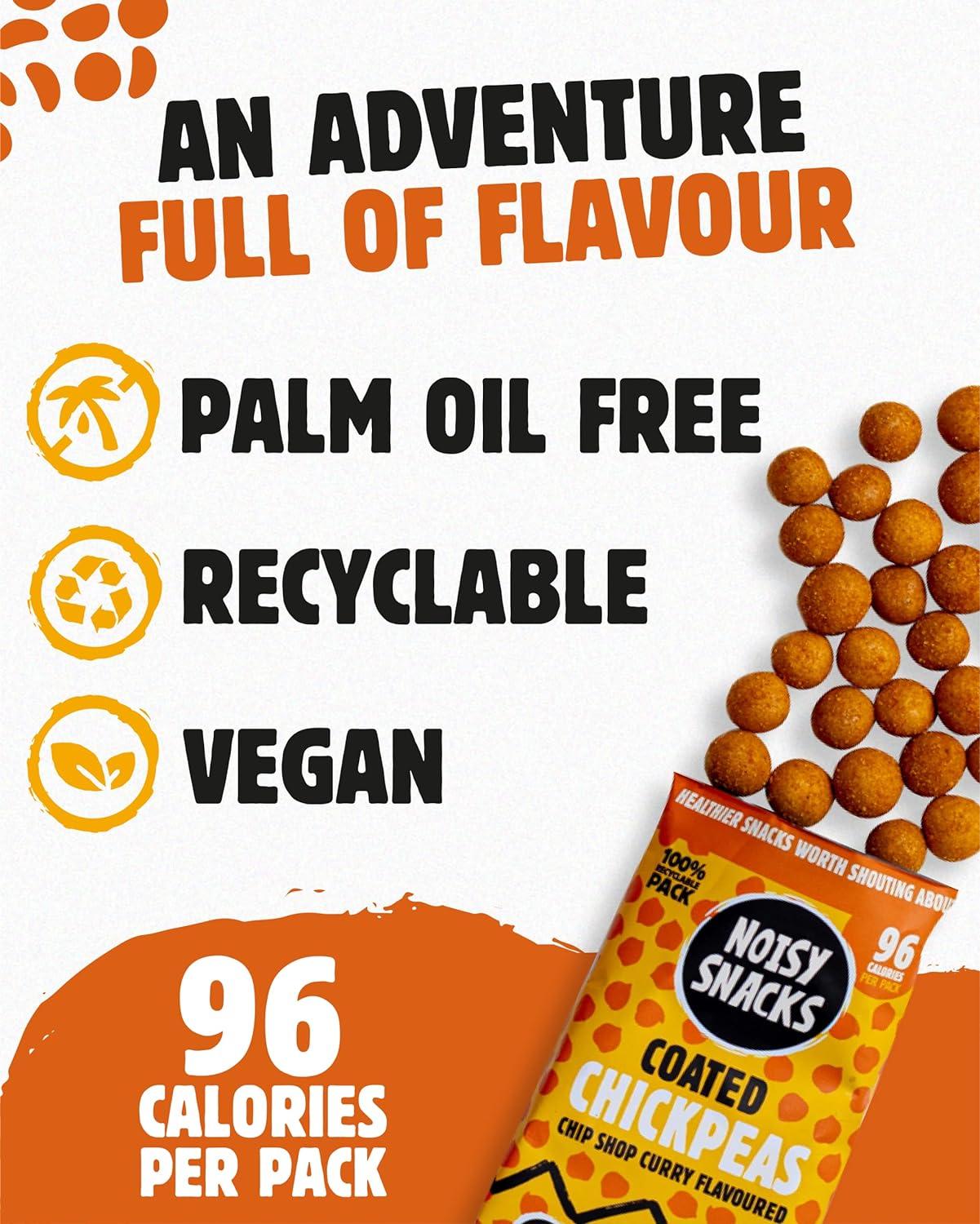 Healthy Snacks Chip Shop Curry Chickpeas by Noisy Snacks Vegan