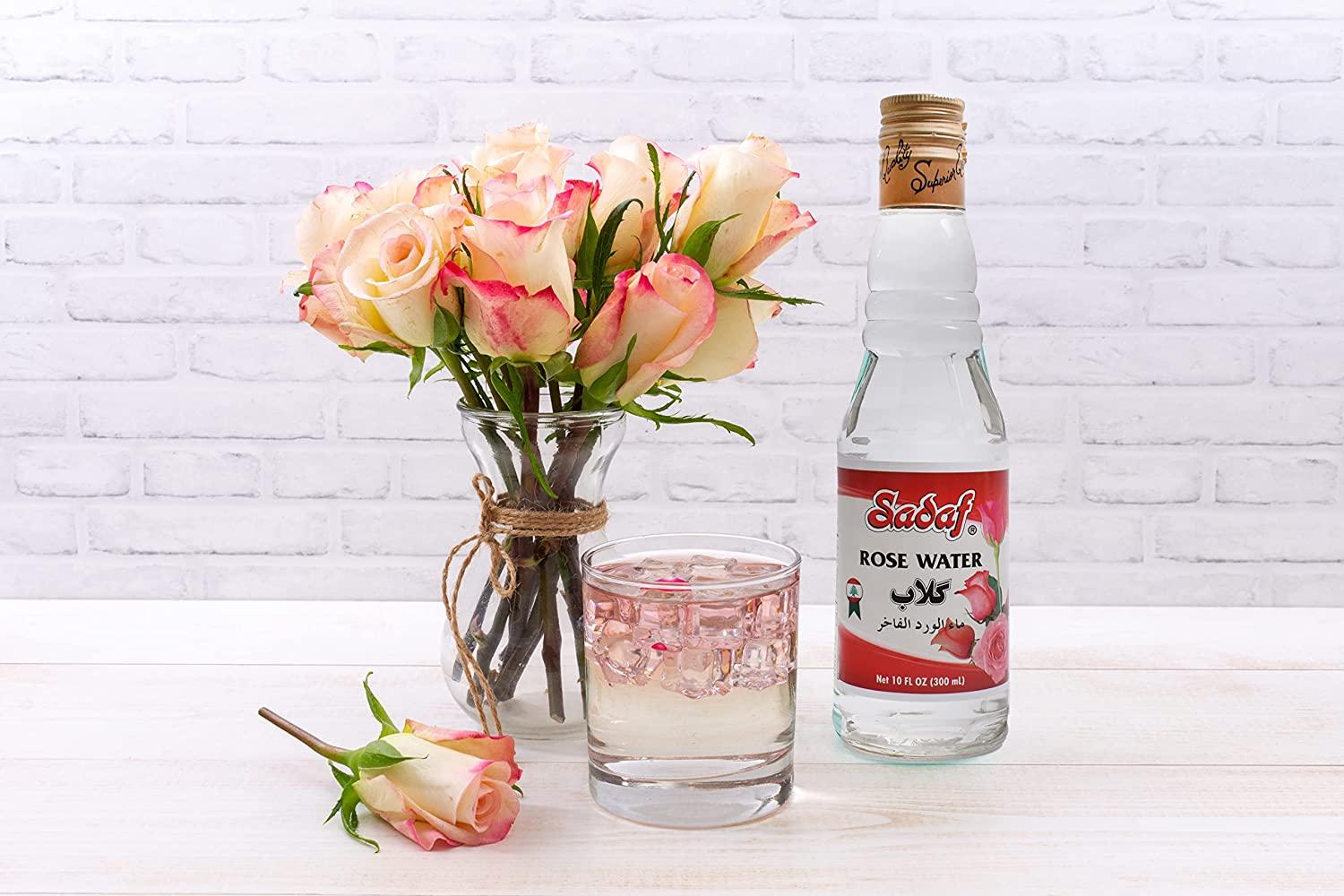 Sadaf Rose Water for Cooking 20 oz Food Grade Rose Water for Baking
