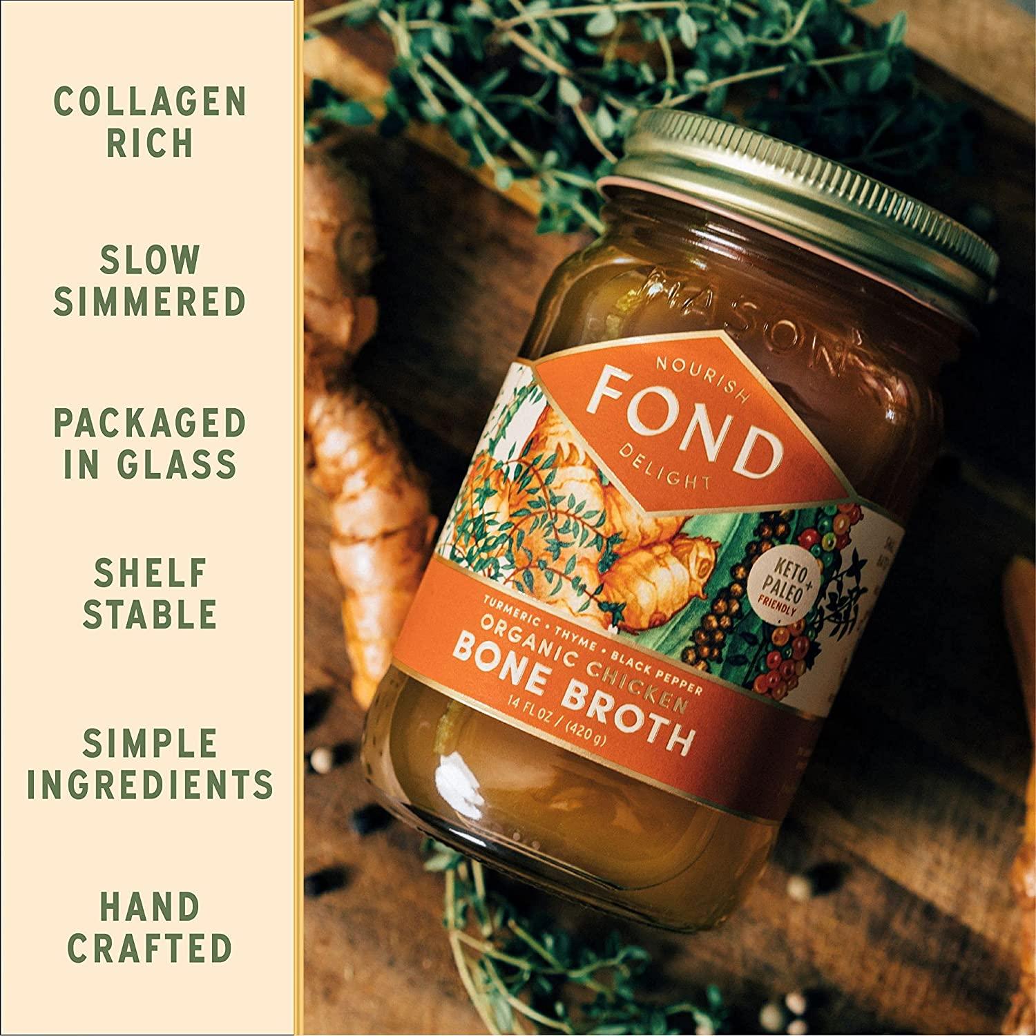 FOND Certified Organic Chicken Bone Broth (Liquid Light Organic Chicken