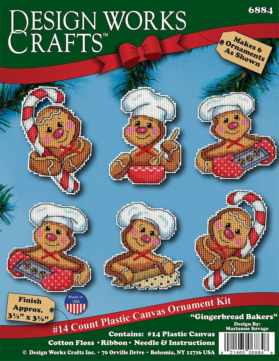 Design Works Crafts Counted Cross Stitch Ornament Kit, Gingerbread