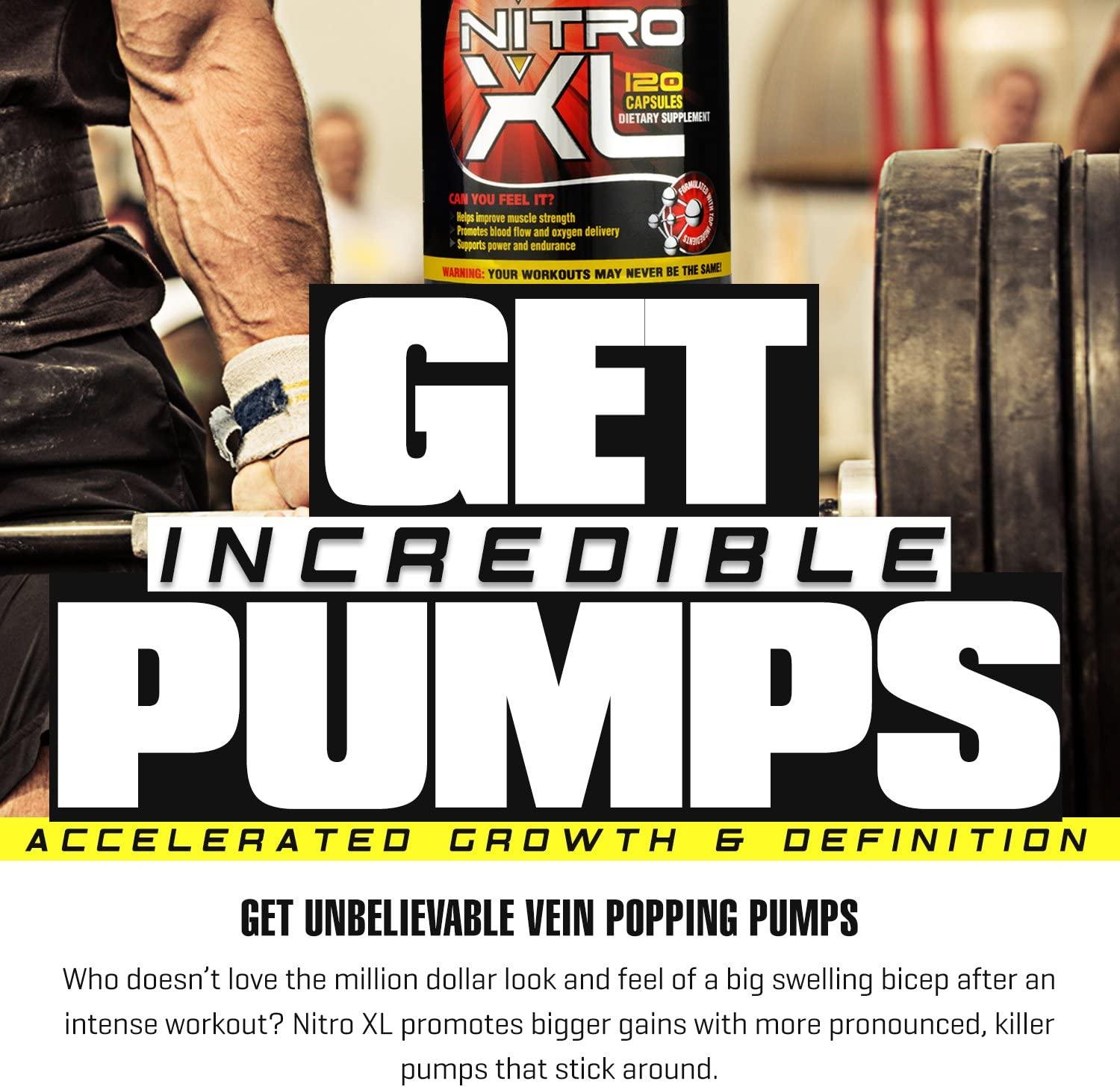 Nitro XL Nitric Oxide Bodybuilding Supplement with LArginine