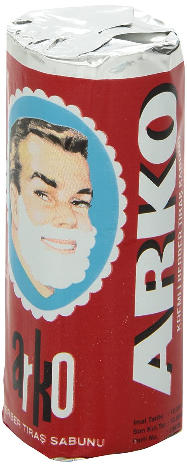 Arko Men Face Shaving Soap Stick, Sensitive skin shave cream, White