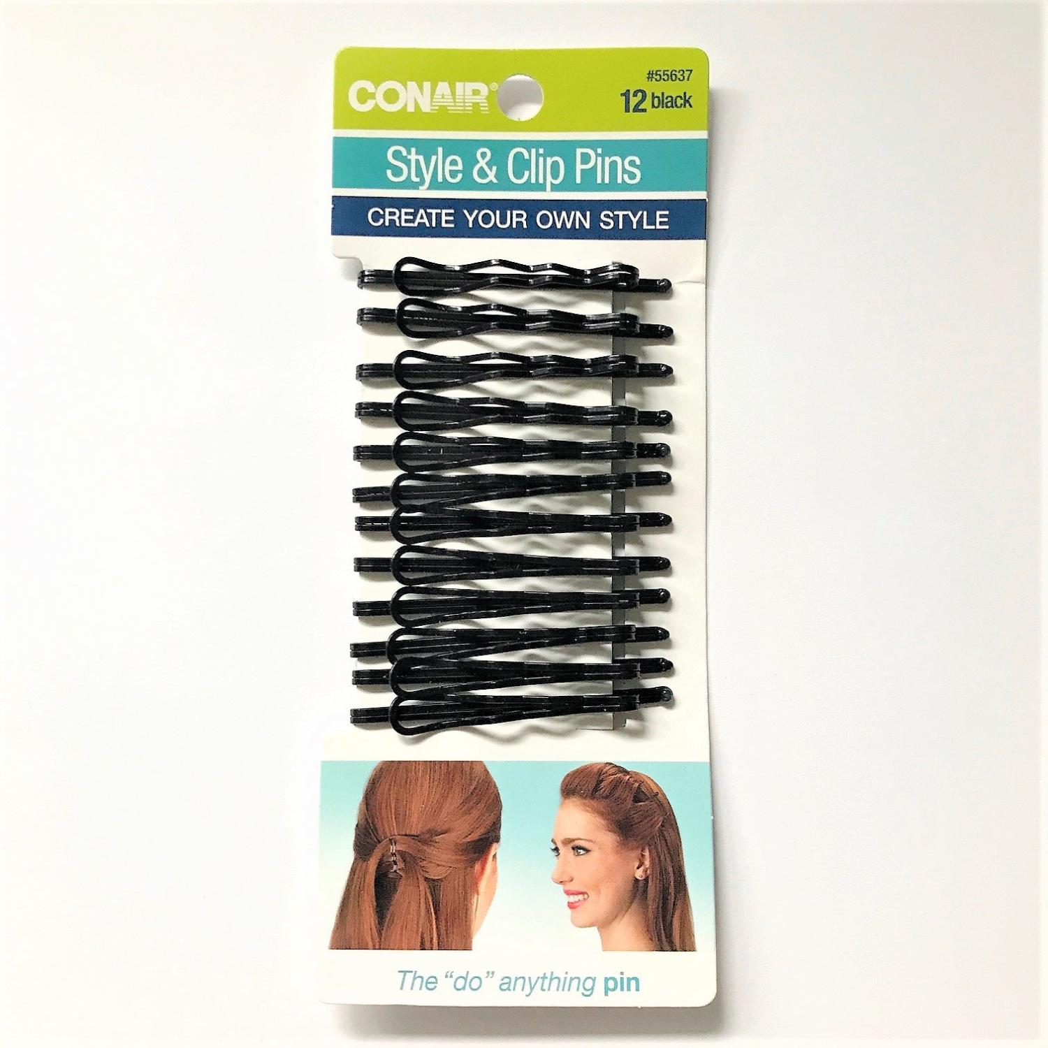 Conair Style & Clip Bobby Pins Black