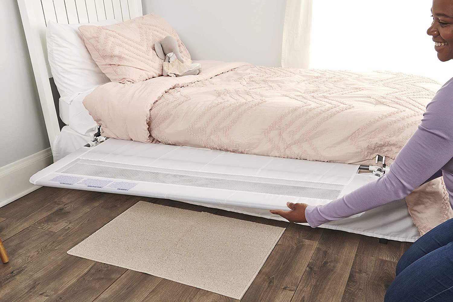 Regalo Hideaway 54Inch Extra Long Bed Rail Guard, with Reinforced