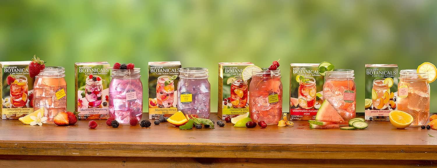 Bigelow Botanicals Cold Water Herbal Infusion Variety Pack Caffeine