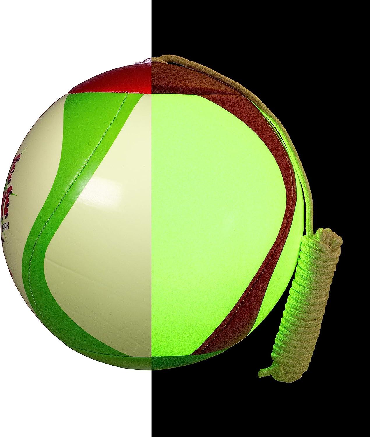 Mikasa Glow in The Dark Outdoor Tetherball, Multicolor