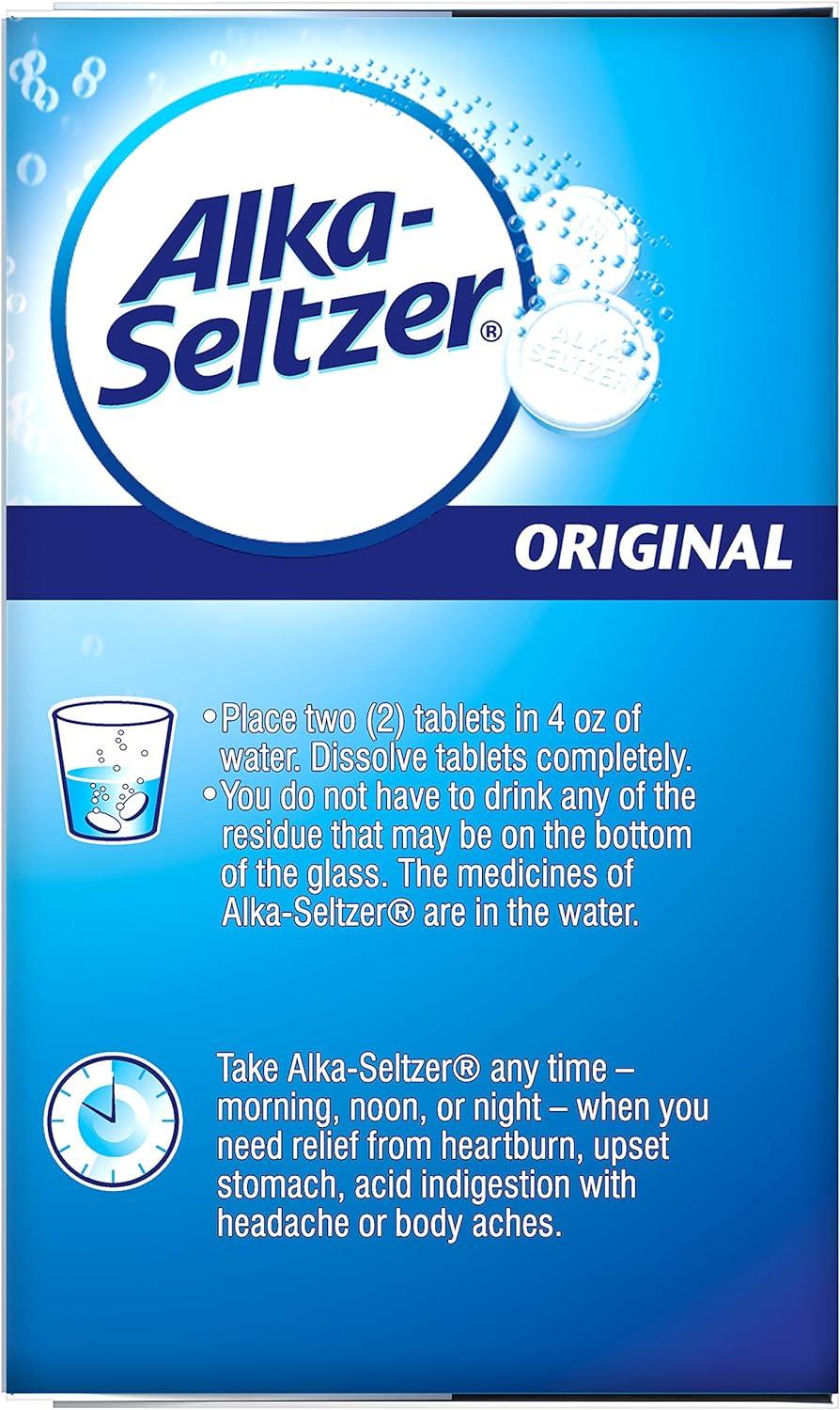 AlkaSeltzer Original with Aspirin 24 Count