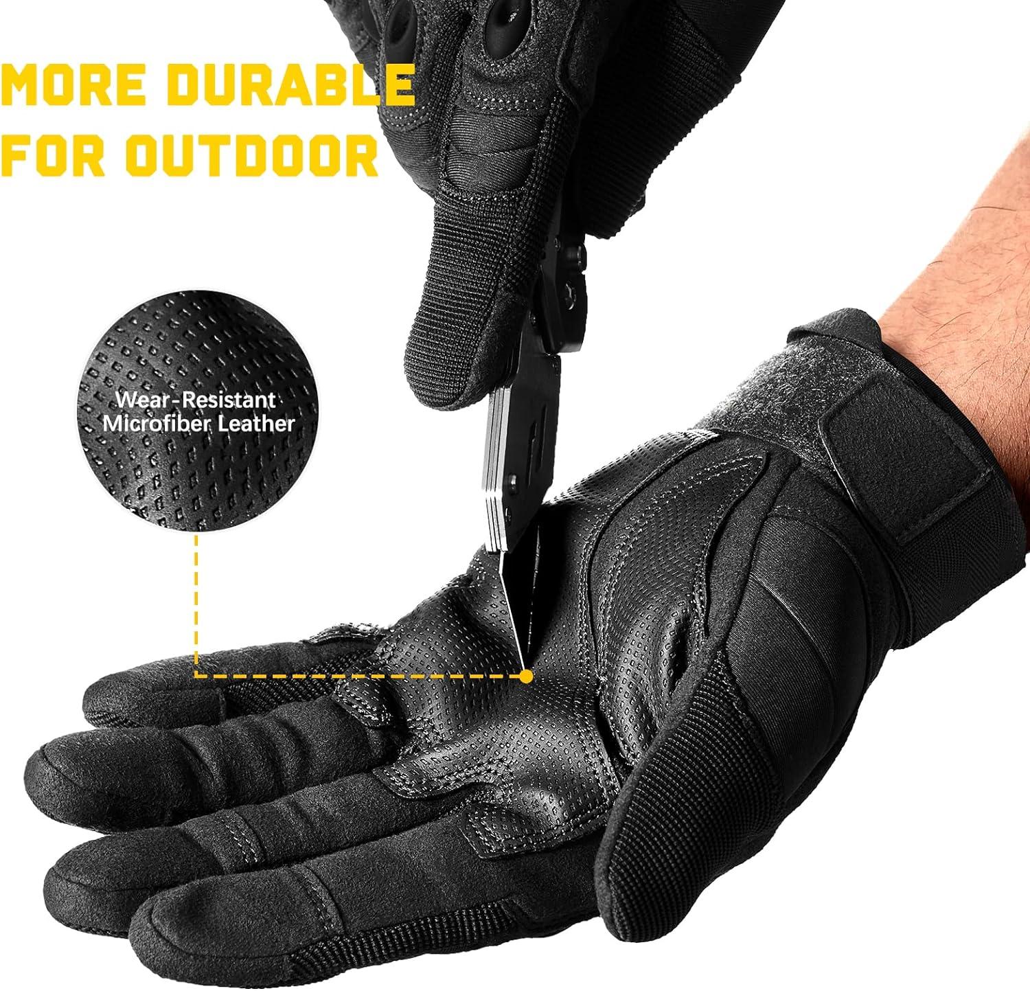 FREETOO Work Gloves Men Protection Gloves for Hiking Cycling