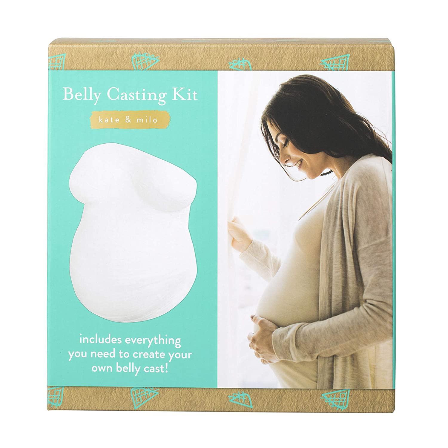Kate & Milo Belly Casting Kit, Gender-Neutral Pregnancy Keepsake for  Expecting Mothers, Baby Nursery Dcor, Mothers Day Keepsake, White