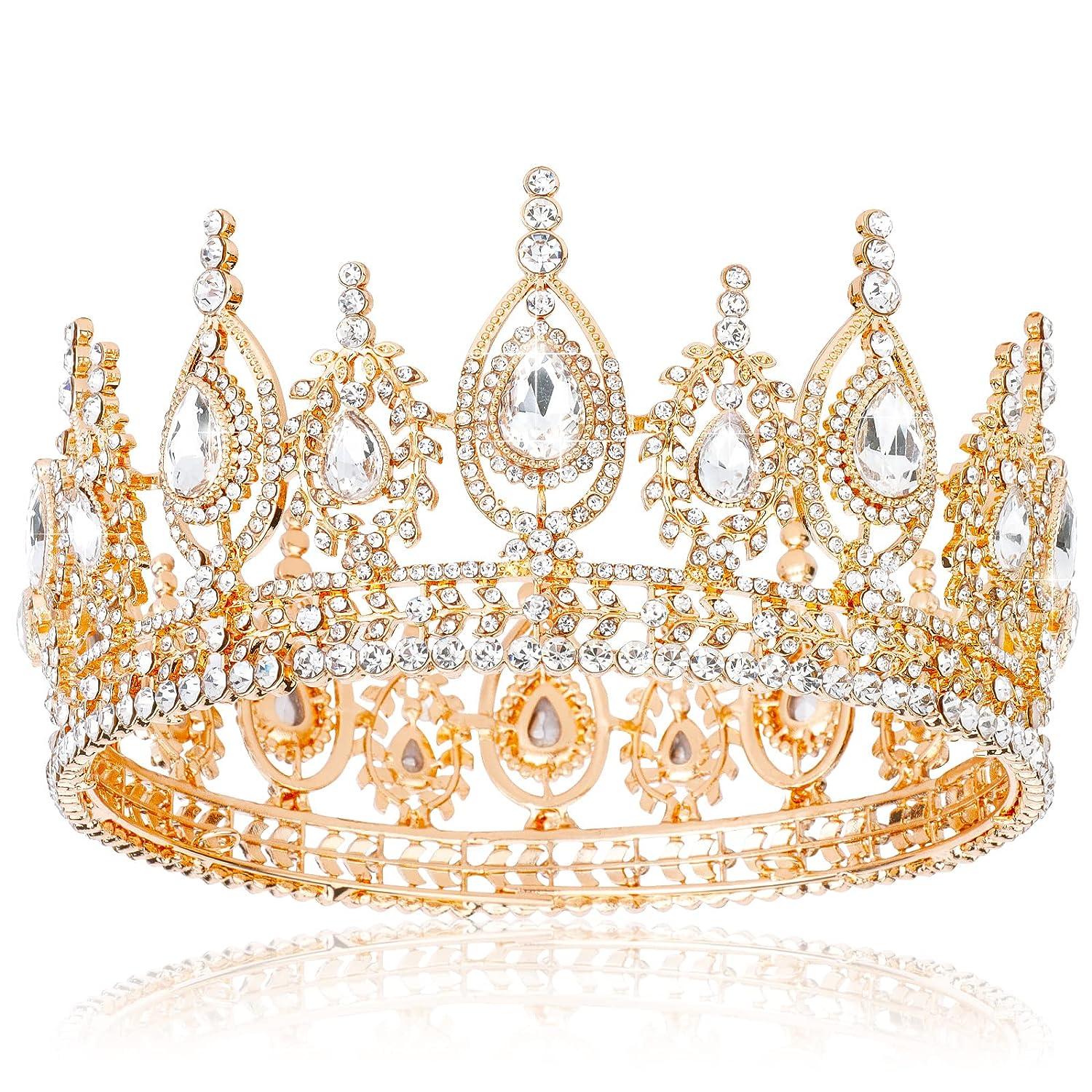 gold dress up tiara Sweet Wink Gold Tiara Headband, Gold main image 1