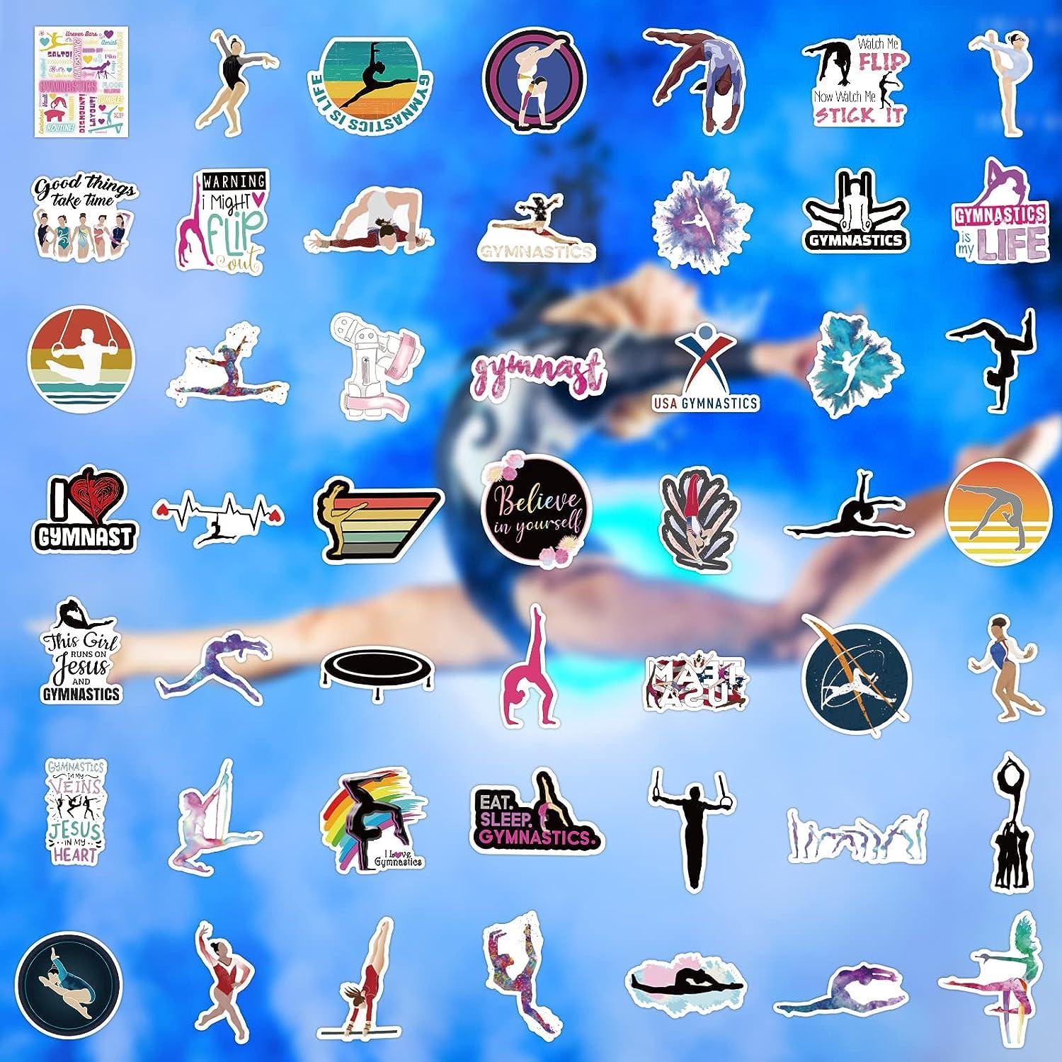 Gymnastics Stickers 100PCS Gymnastics Gifts,Gymnastics Gifts for Girls