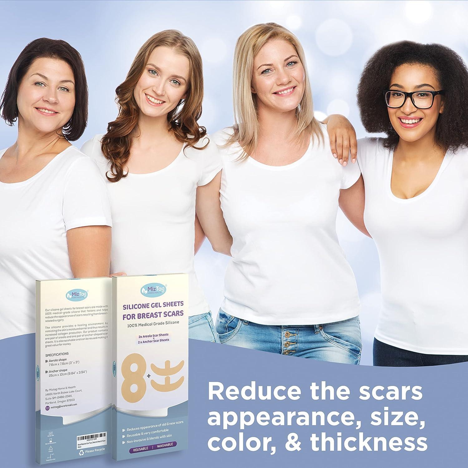 Breast Reduction Recovery Kit Silicone Scar Sheets for Surgical Scars