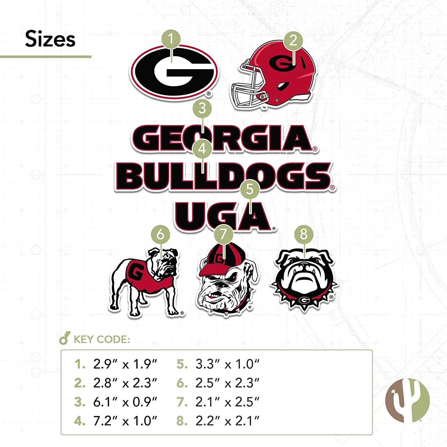 University of Bulldogs Sticker UGA Dawgs Vinyl Decal for