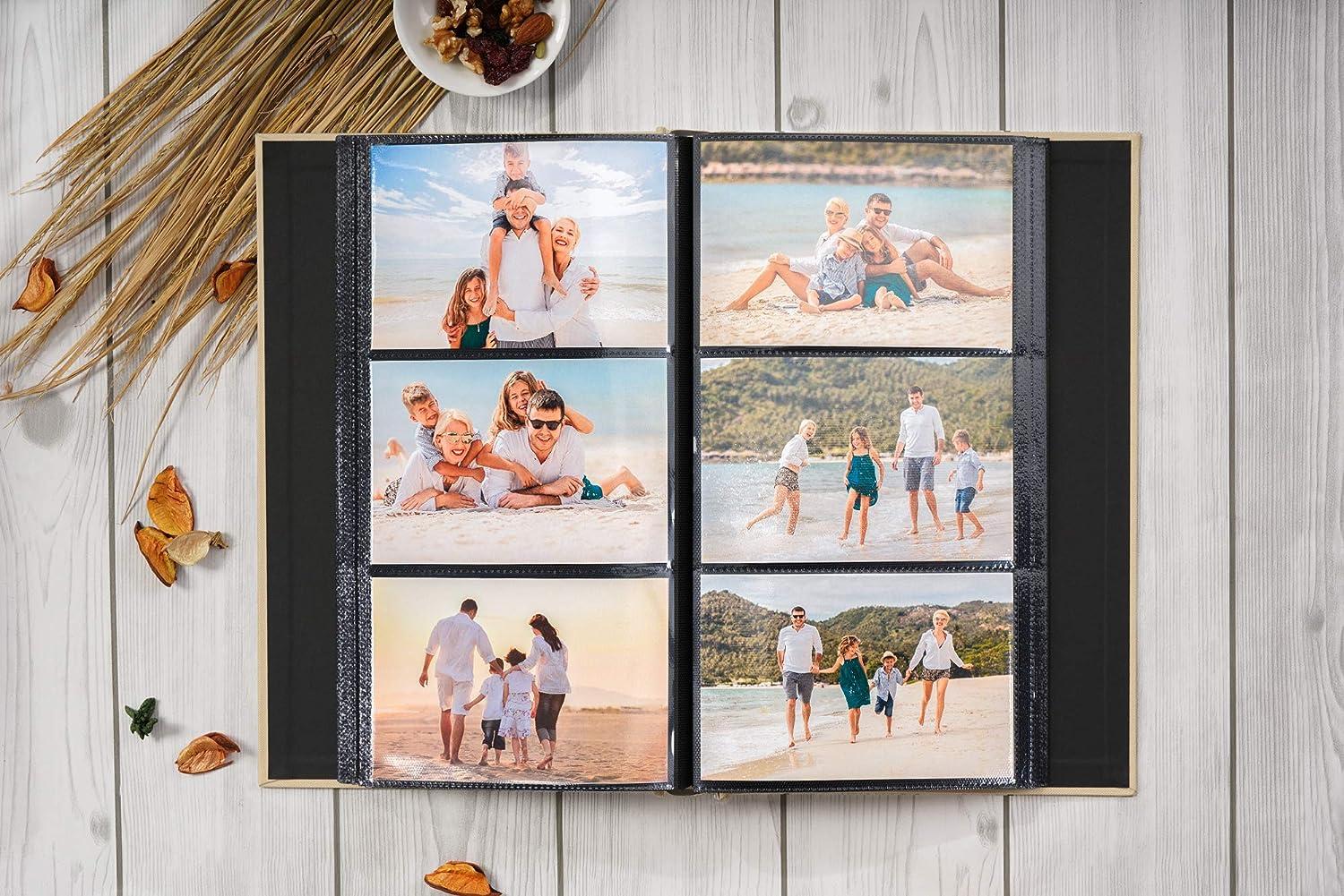 Photo Album 4x6 420 Photos Picture Albums Personalized Cover Photo Book for  Wedding Baby Family Anniversary Photo Book Pink 420 Pockets