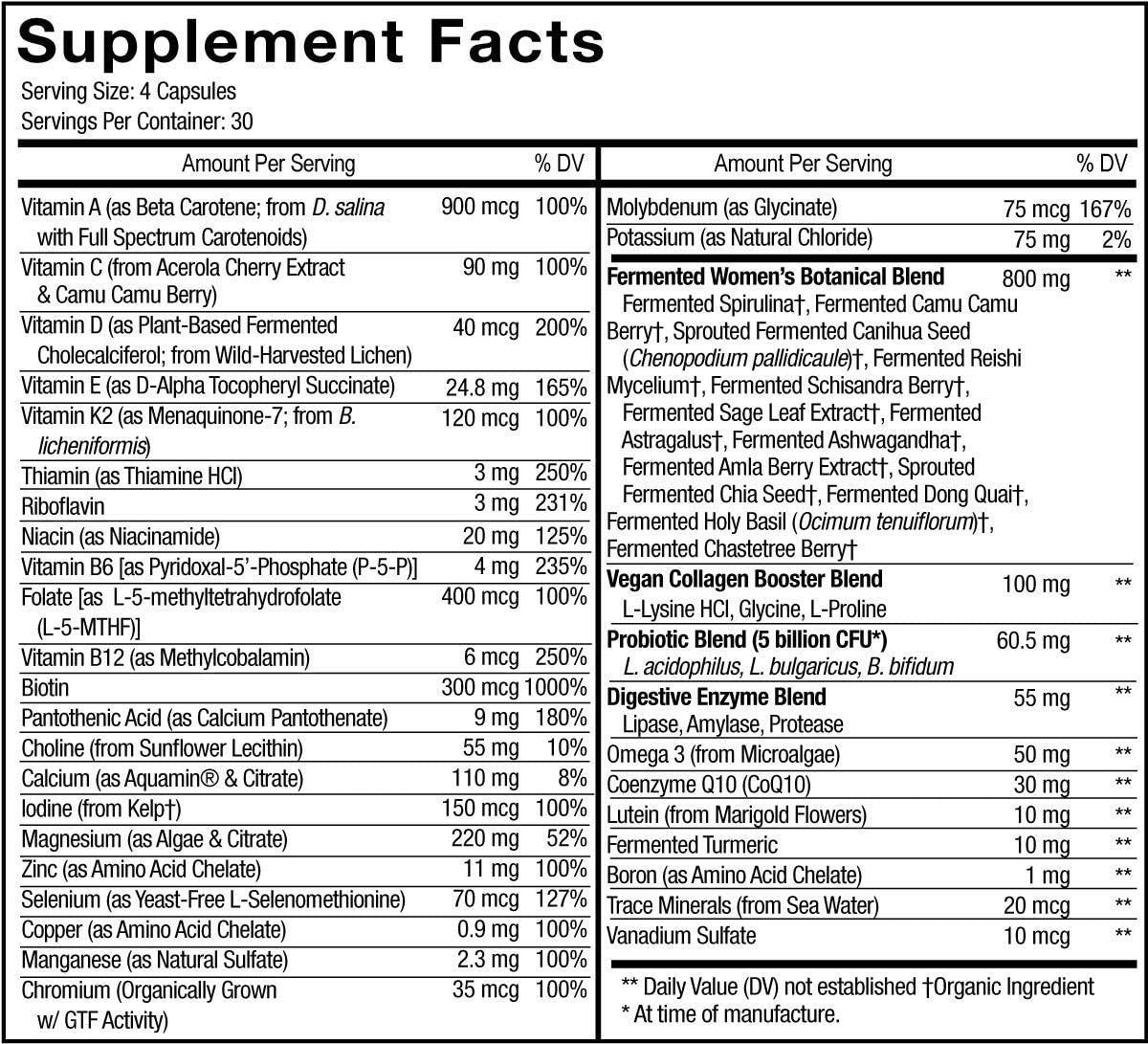 CodeAge Fermented Men's Multivitamin 120 Capsules for Optimal Health