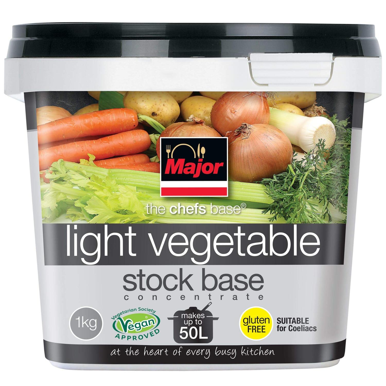 Major Gluten Free Concentrated Light Vegetable Stock Base 1x1kg