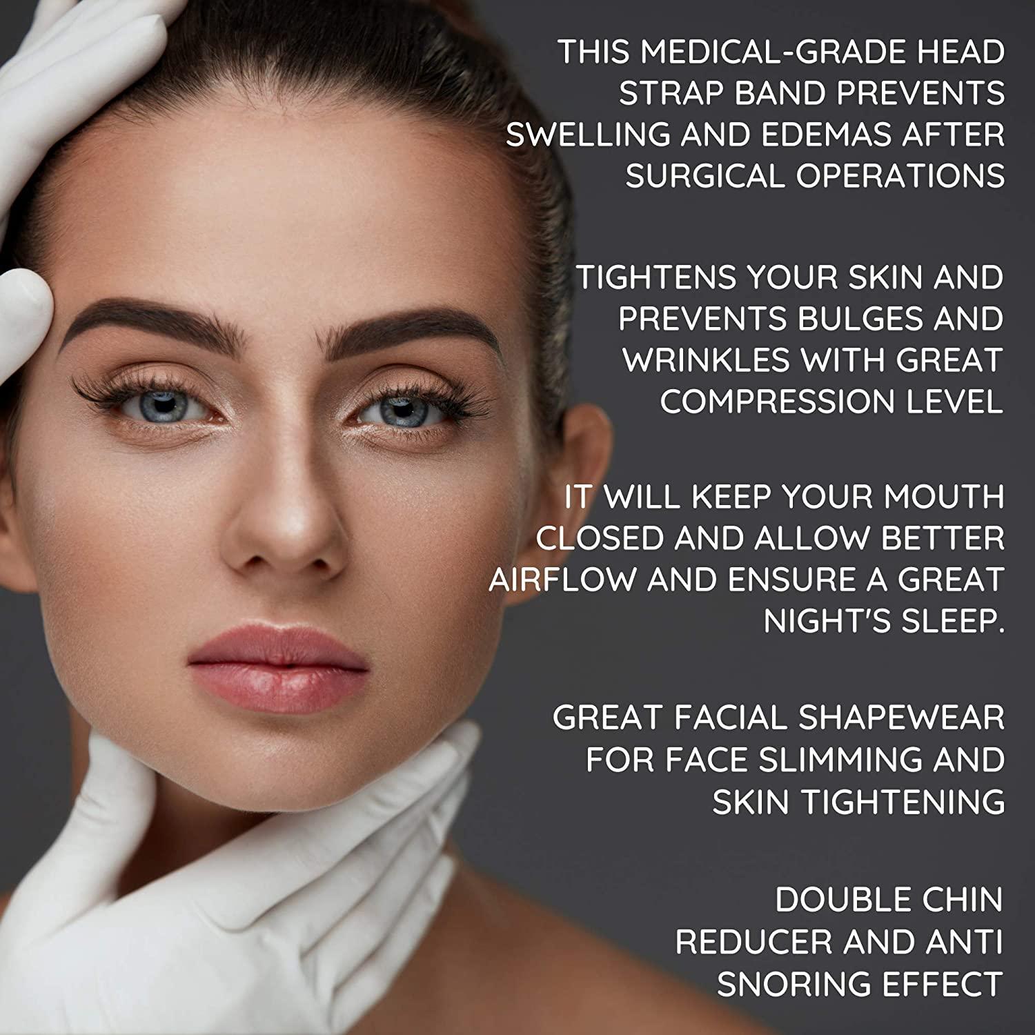 Post Surgery Neck and Chin Compression Garment Wrap Bandage for Women