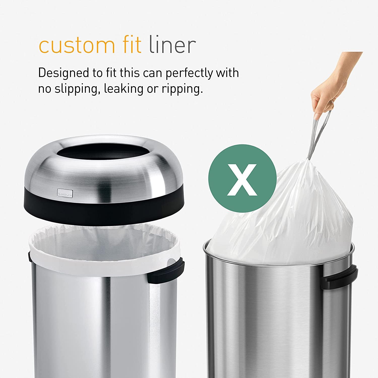 simplehuman Code X Custom Fit Drawstring Trash Bags in Dispenser Packs