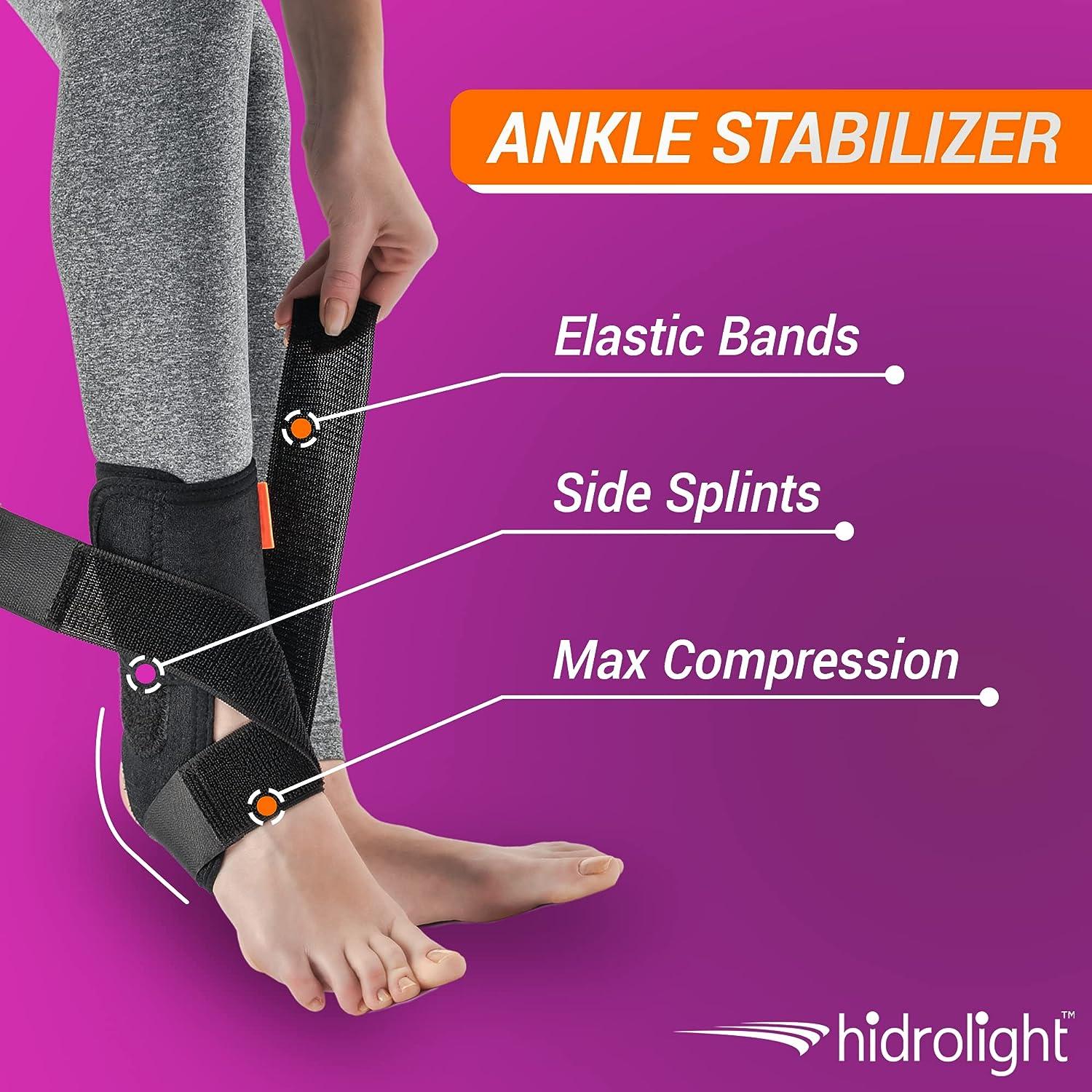 HIDROLIGHT - Ankle Brace - Compression Ankle Support Adjustable ...