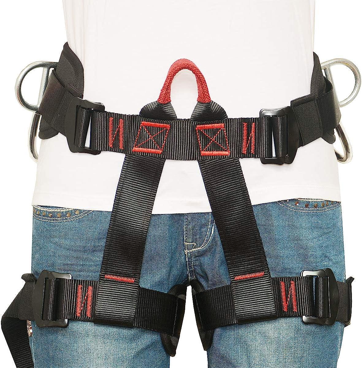 HeeJo Climbing, Safety Safe Seat Belt for Outdoor Tree Climbing, Outward  Band Expanding Training Large Size,Climbing Gear