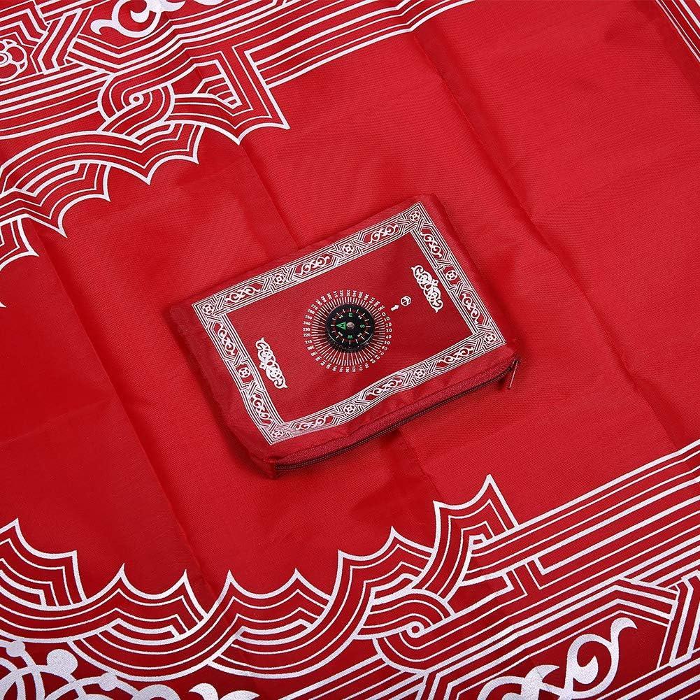 Portable Muslim Prayer Rug with Compass Travel Prayer Mat for Outdoor
