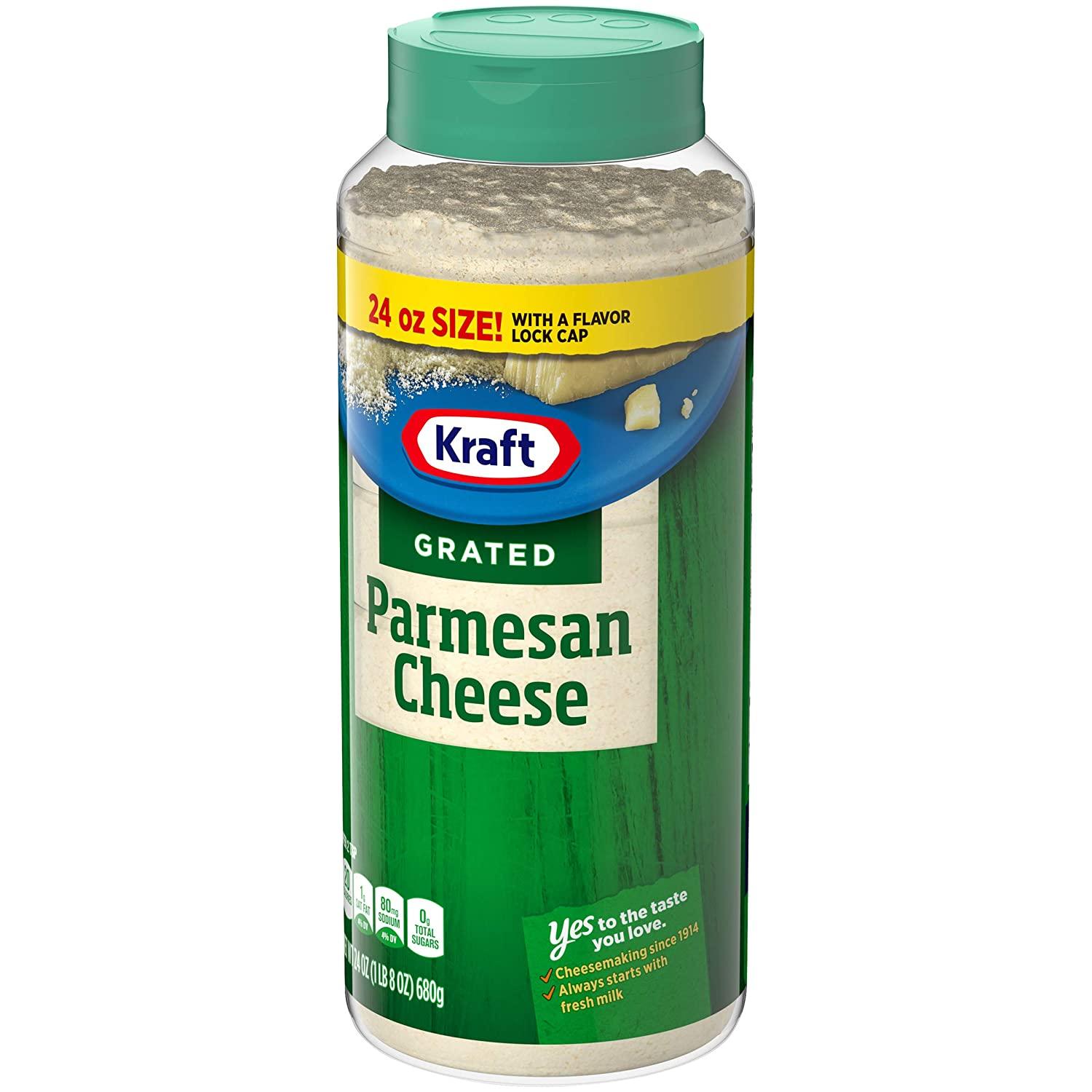 Kraft Parmesan Grated Cheese (24 oz Shaker) 1.5 Pound (Pack of 1)