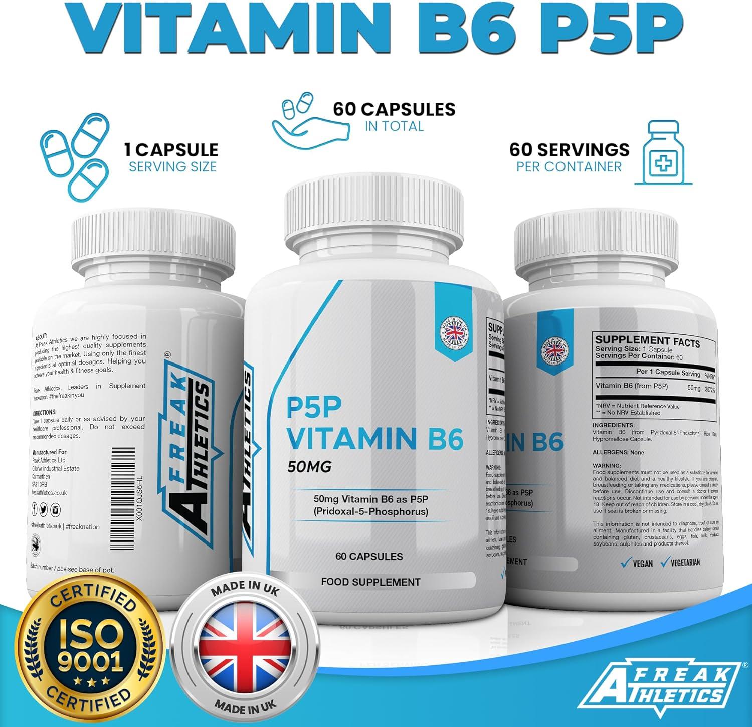 Vitamin B6 P5P 50mg Activated Vitamin B6 Pyridoxal5'Phosphate