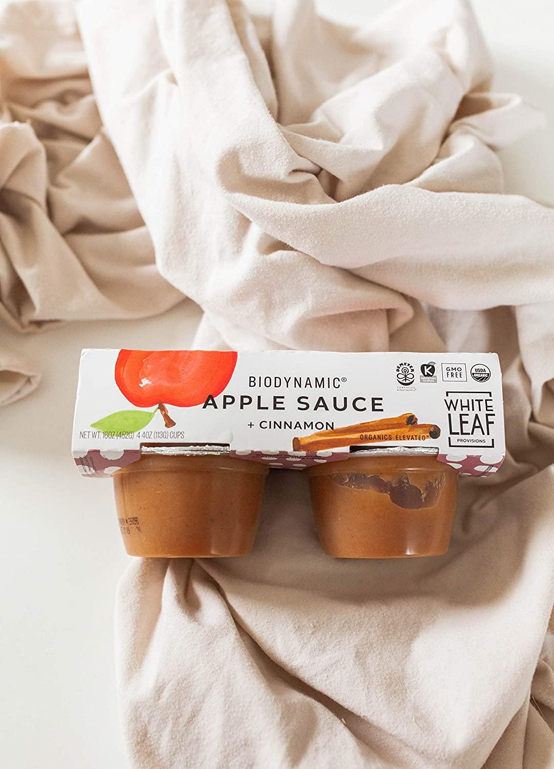 White Leaf Provisions Biodynamic Organic Unsweetened Applesauce Apple