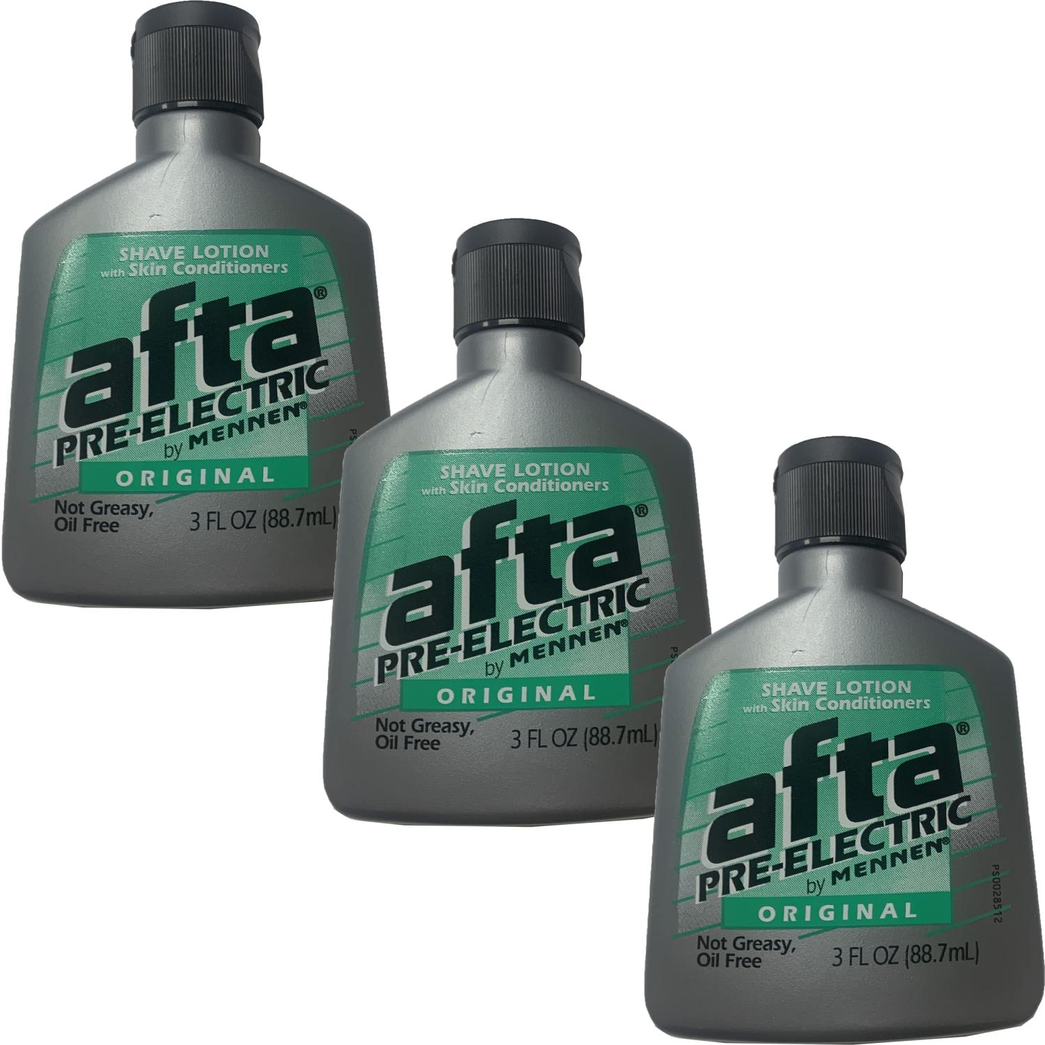 Afta Original PreElectric Shave Lotion 3oz 3 Pack