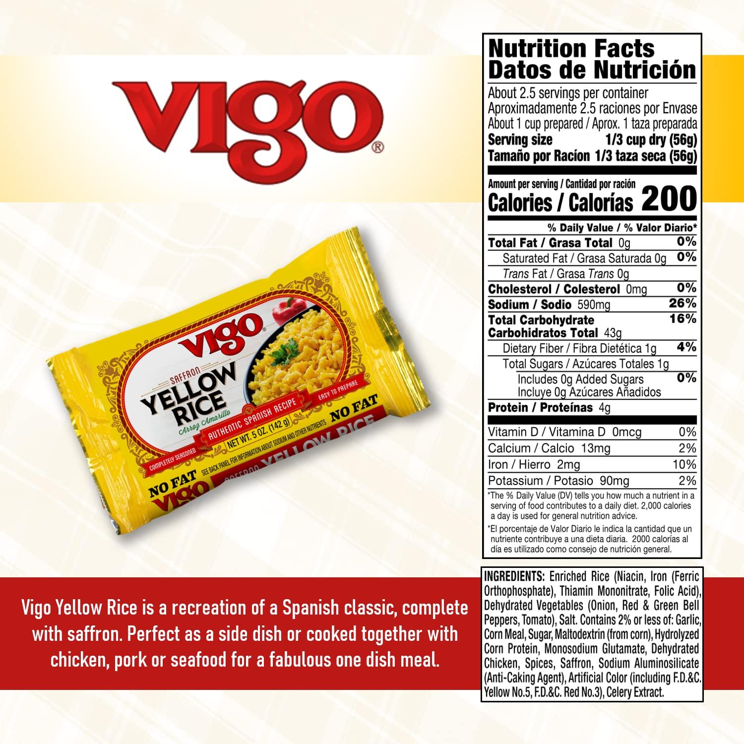 Vigo Authentic Saffron Yellow Rice Low