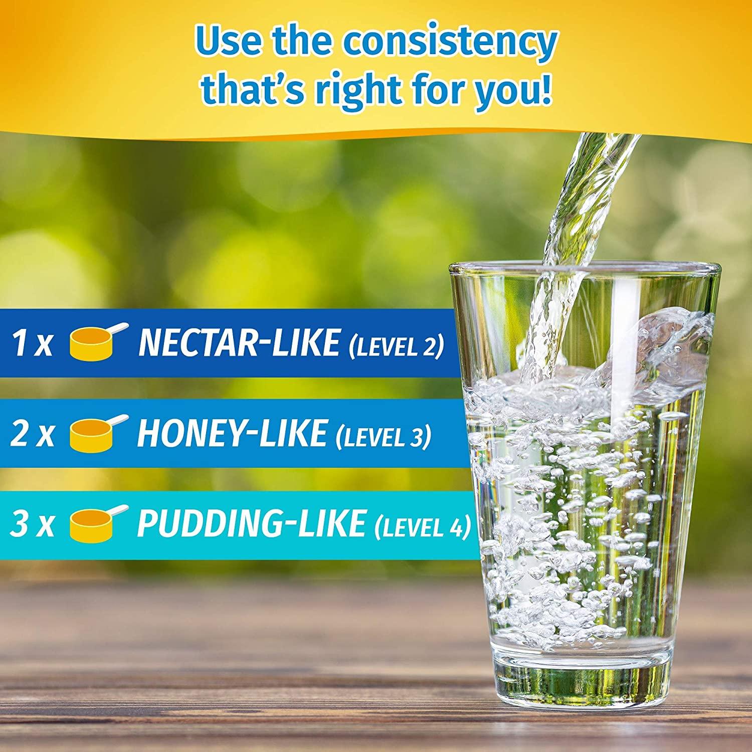 Clear DysphagiAide Thickener Powder Instant Thickener for Liquids and