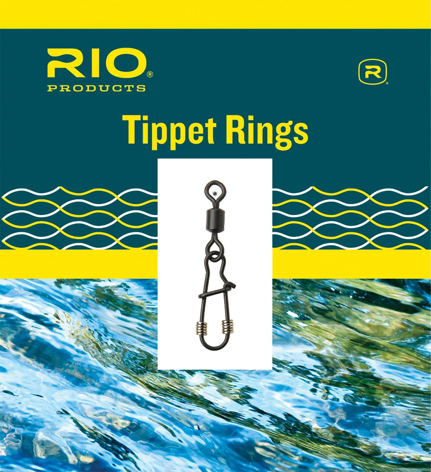 Rio Fly Fishing Head Tippet Ring Size Large Tackle, Steel (Pack of 1)