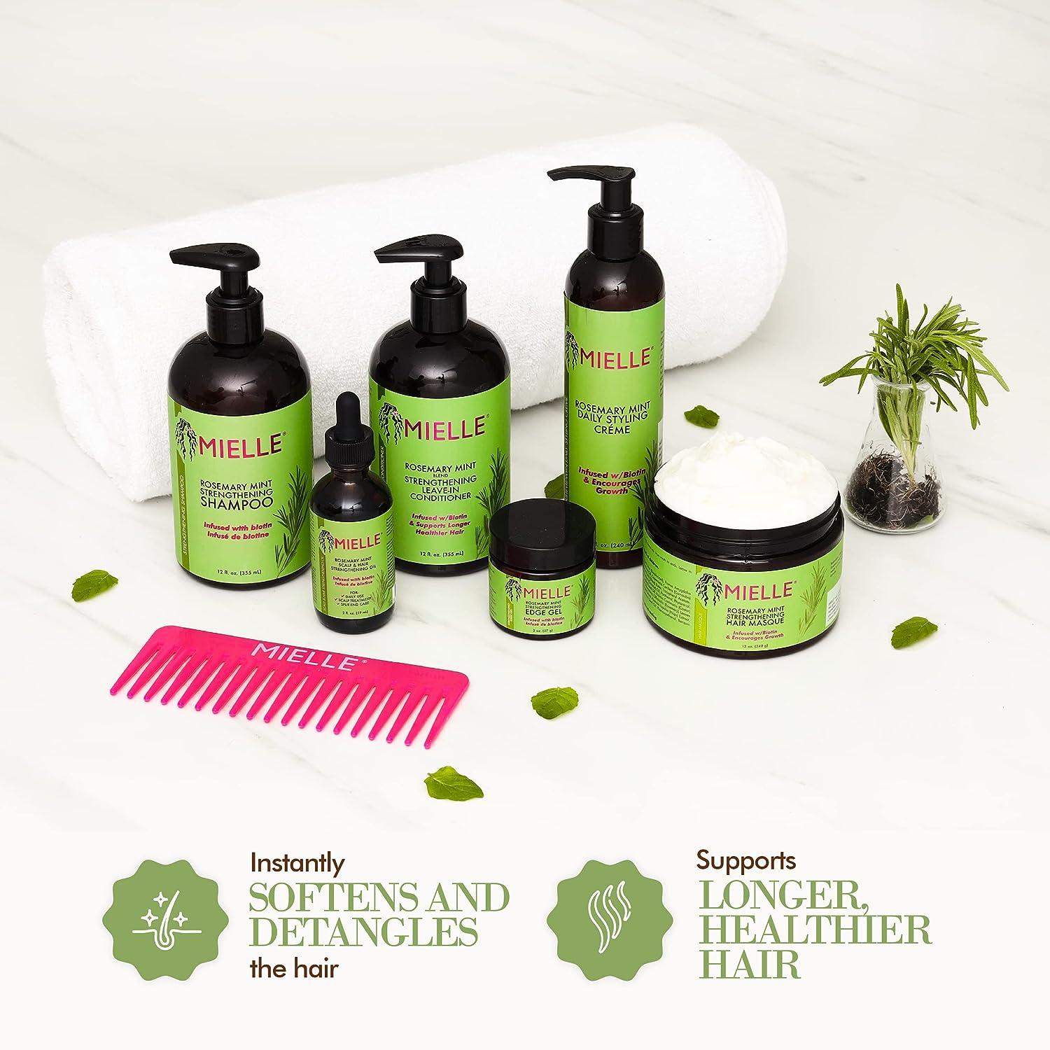 Mielle Organics Rosemary Mint Strengthening Shampoo and Conditioner with Biotin