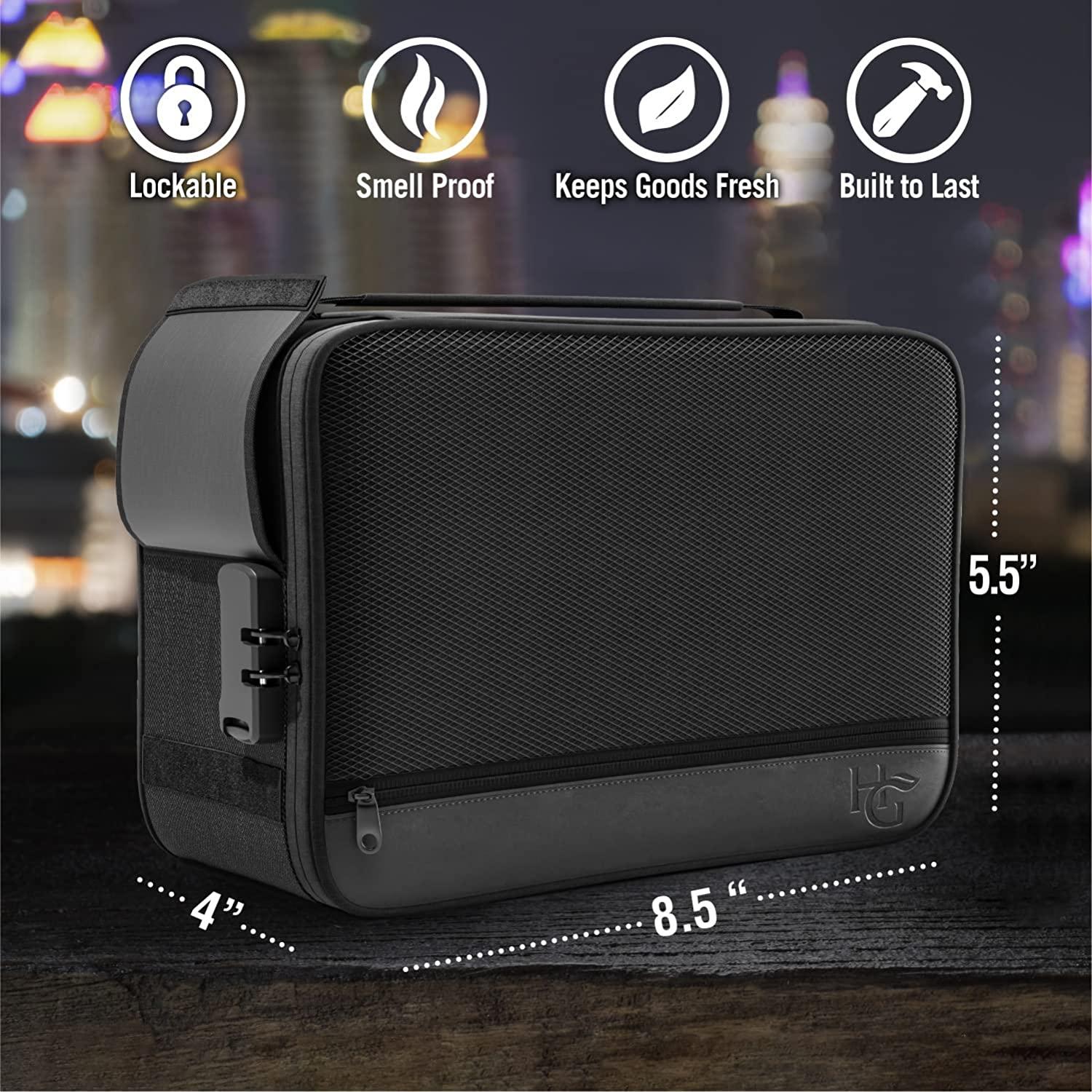 Herb Guard Black Large Smell Proof Case with Combo Lock (Smell Proof