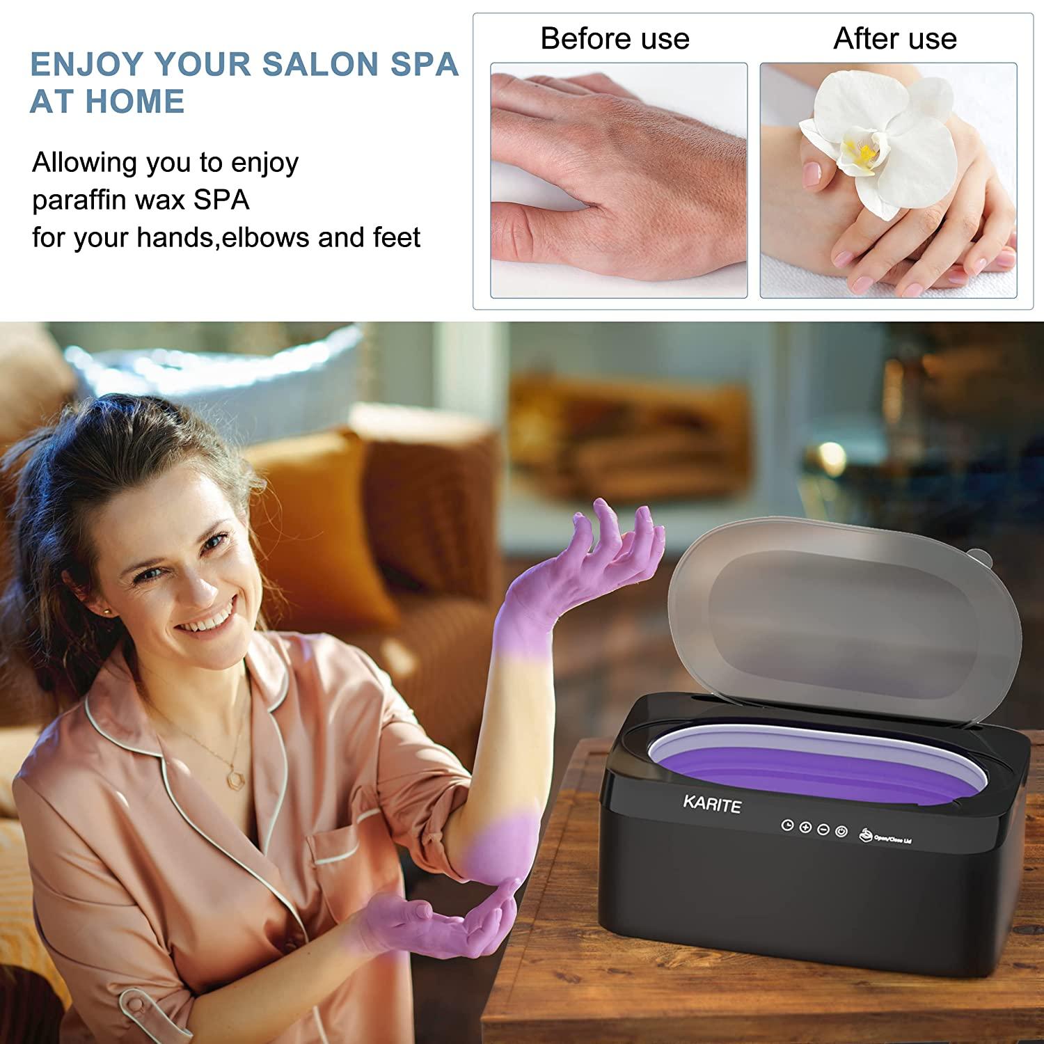 KARITE Paraffin Wax Machine for Hands and Feet Auto Open Lid