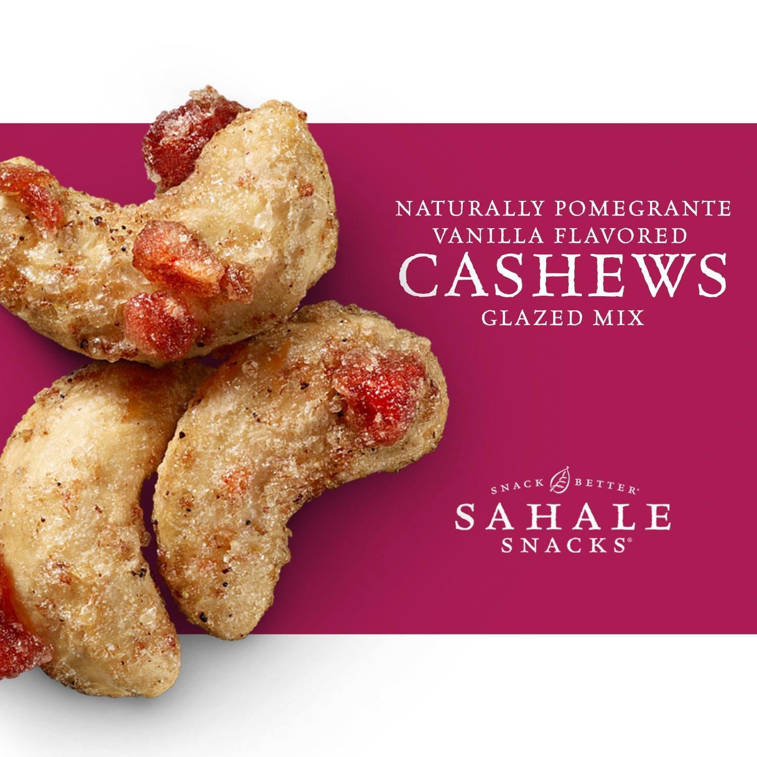 Sahale Snacks Pomegranate Vanilla Cashews 4 oz Gourmet Glazed Mix