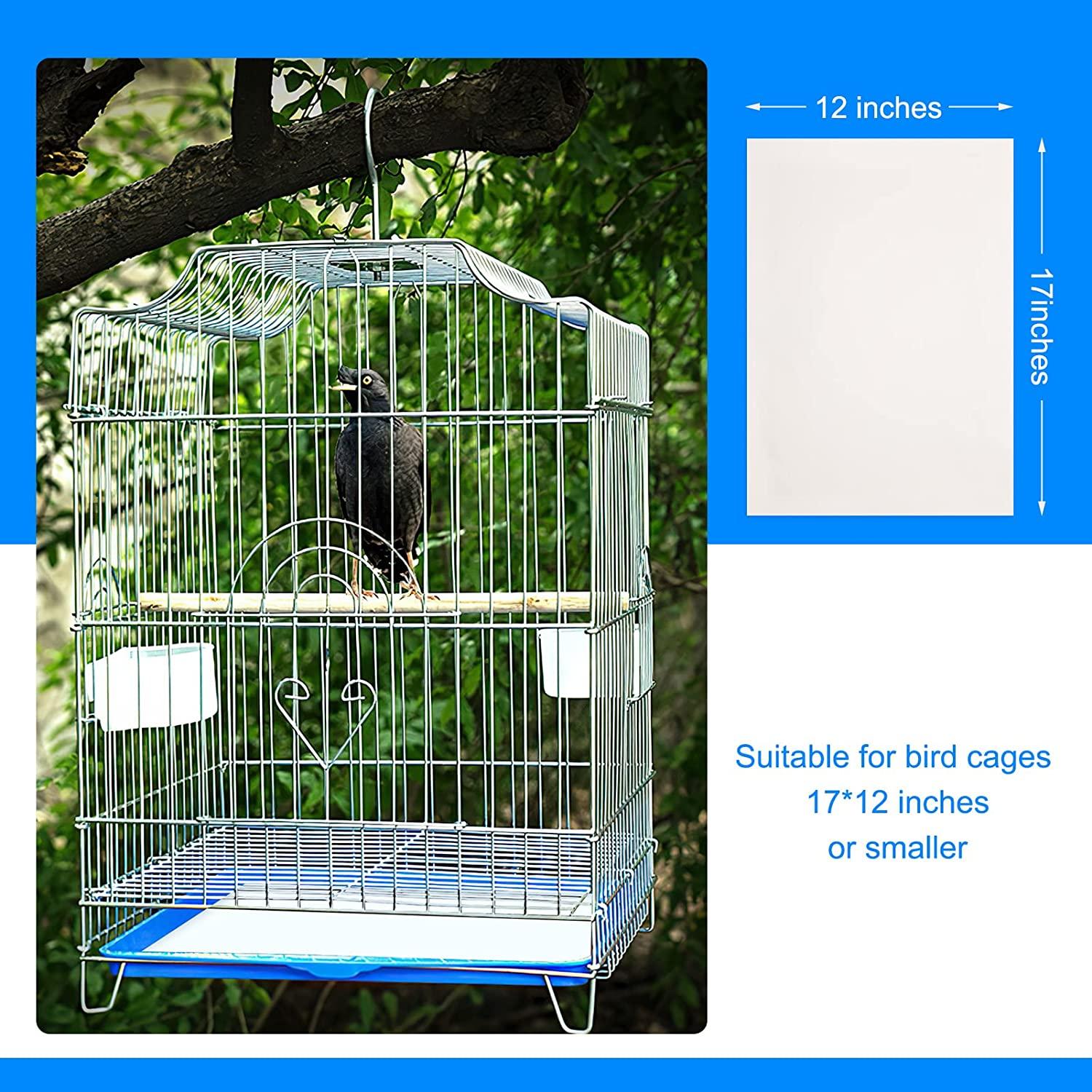 Bird Cage Liners 17×12 Inches, Color You Bird Cage Paper Liners Non-Woven  Parakeet Cage Liners 100 Sheets Precut Bird Cage Paper Absorbent Bird Cage