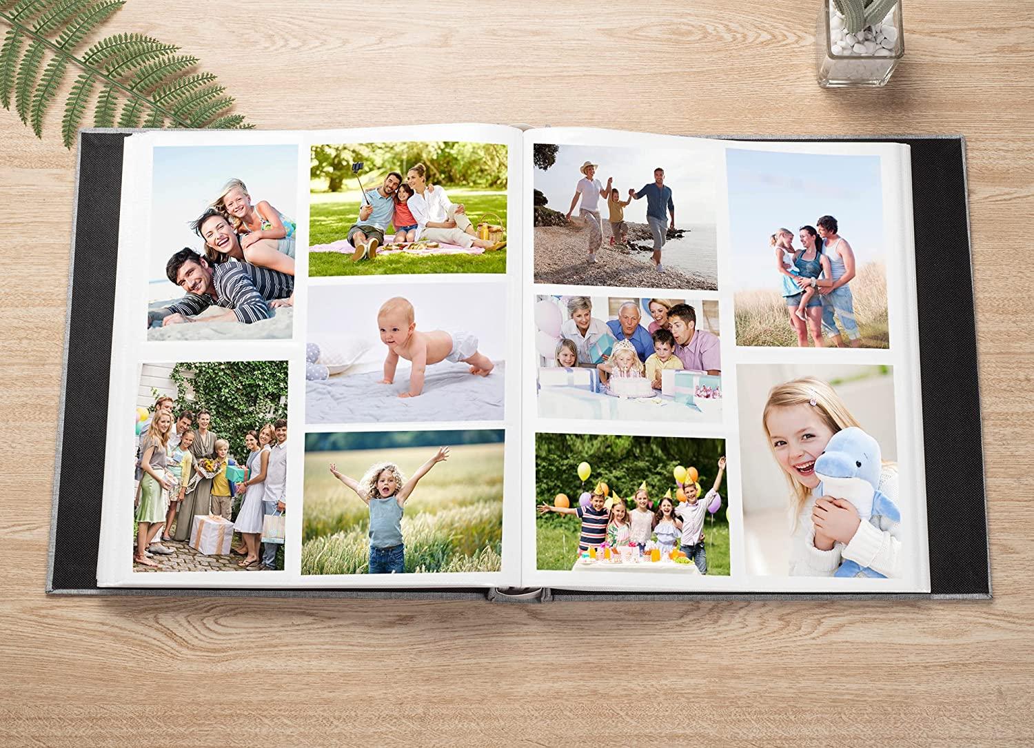 DazSpirit Photo Albums 4x6 600 Pockets Photos, Linen Cover Vertical Foto  Album, Large Capacity, Slip-in Pockets, Ideal for Wedding Albums, Family