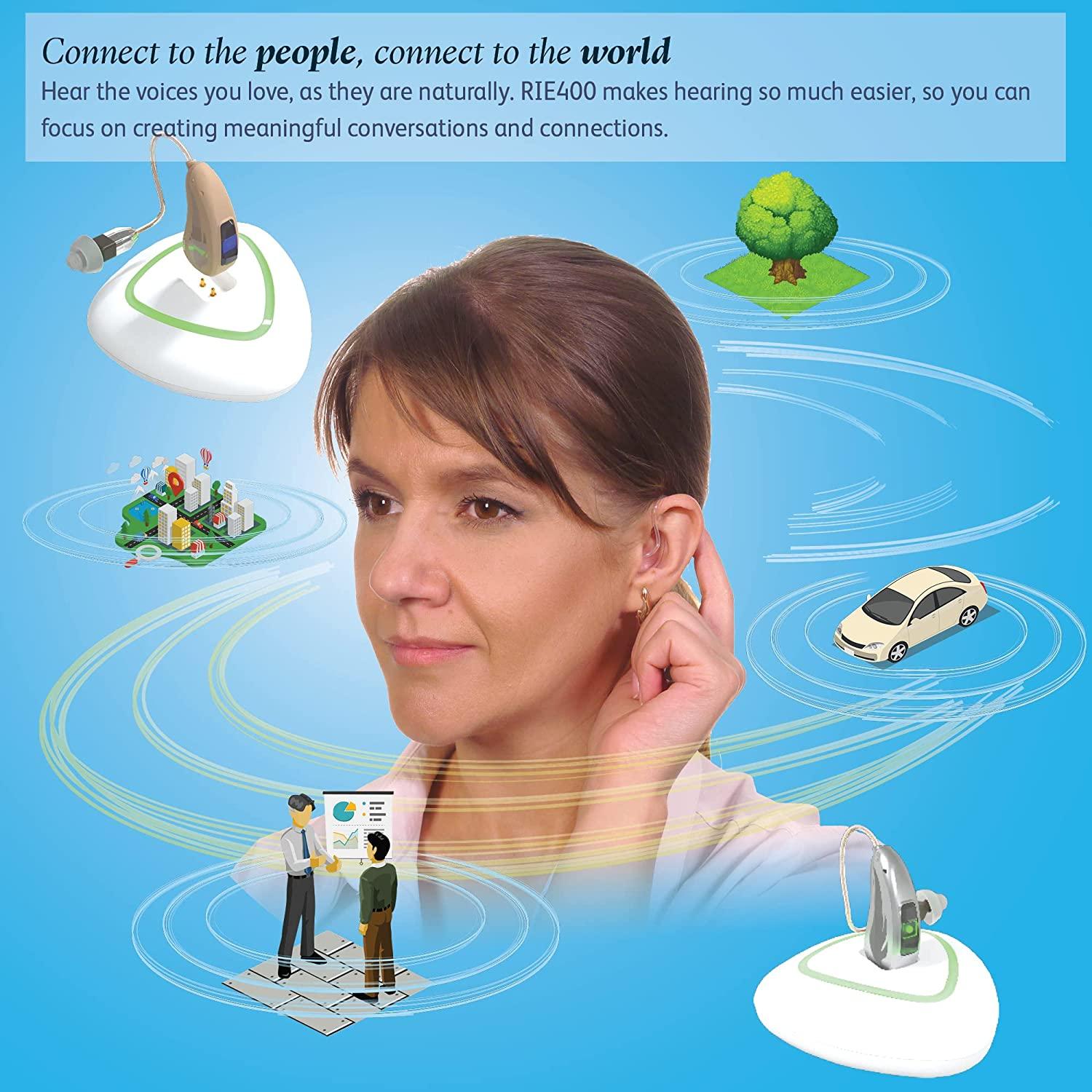 Crystal Clear Rechargeable hearing aid for seniors rechargeable with