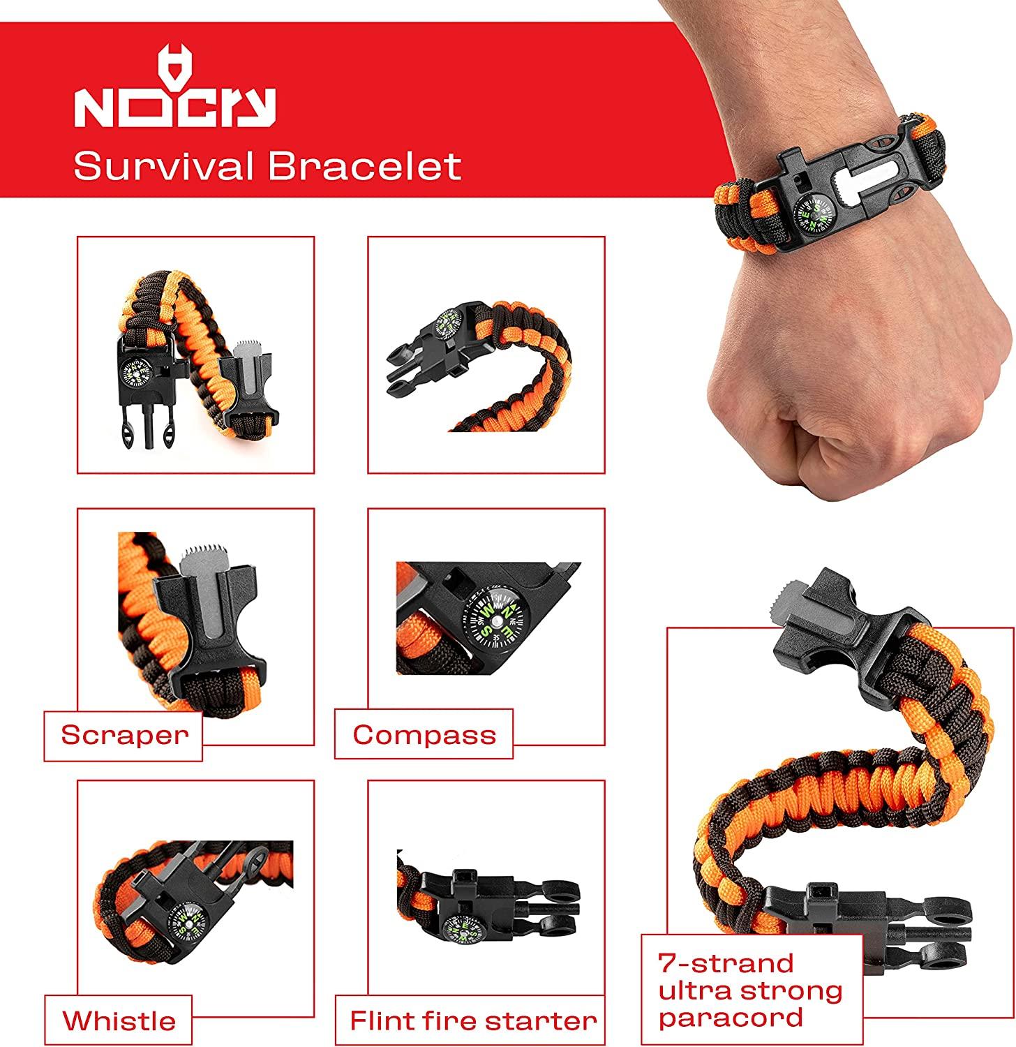 Atomic Bear Paracord Bracelet (2 Pack) - Adjustable - Fire Starter - Loud  Whistle - Perfect for Hiking, Camping, Fishing and Hunting - Black &  Black+Orange | Hiking accessories, Camping accessories, Hunting gear
