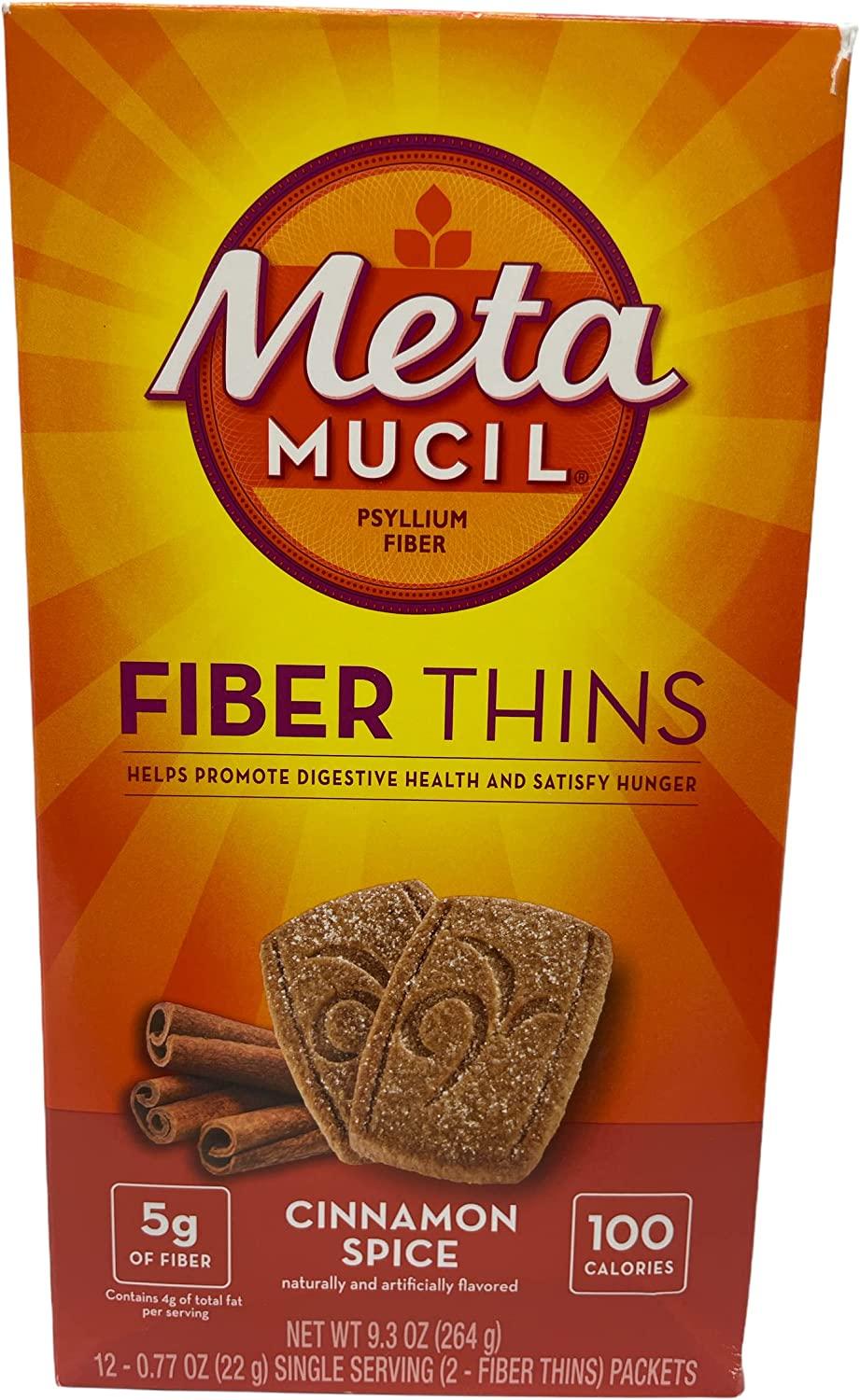 Metamucil Digestive Health Support Psyllium Fiber Thins Bundle