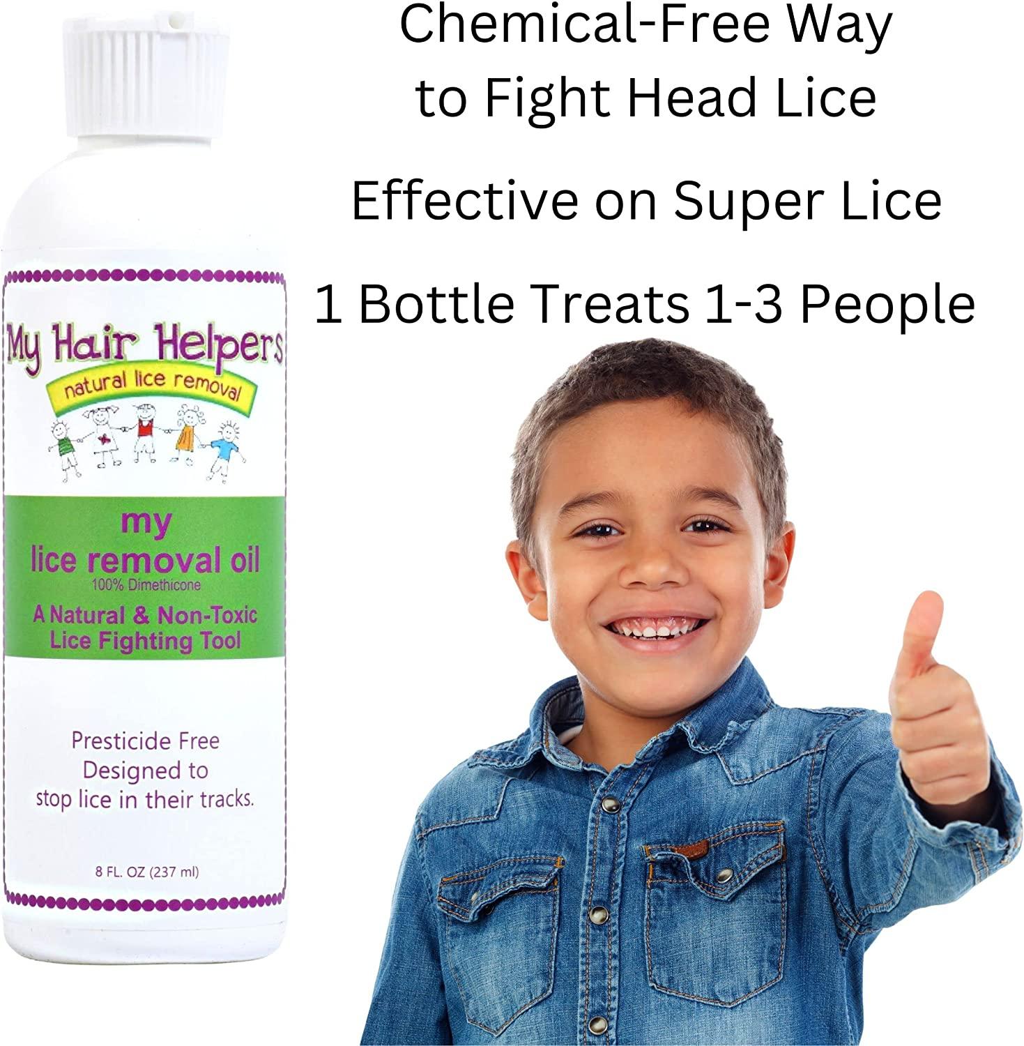 Dimethicone Oil Lice Treatment NonToxic & Safe Kills Lice & Eggs